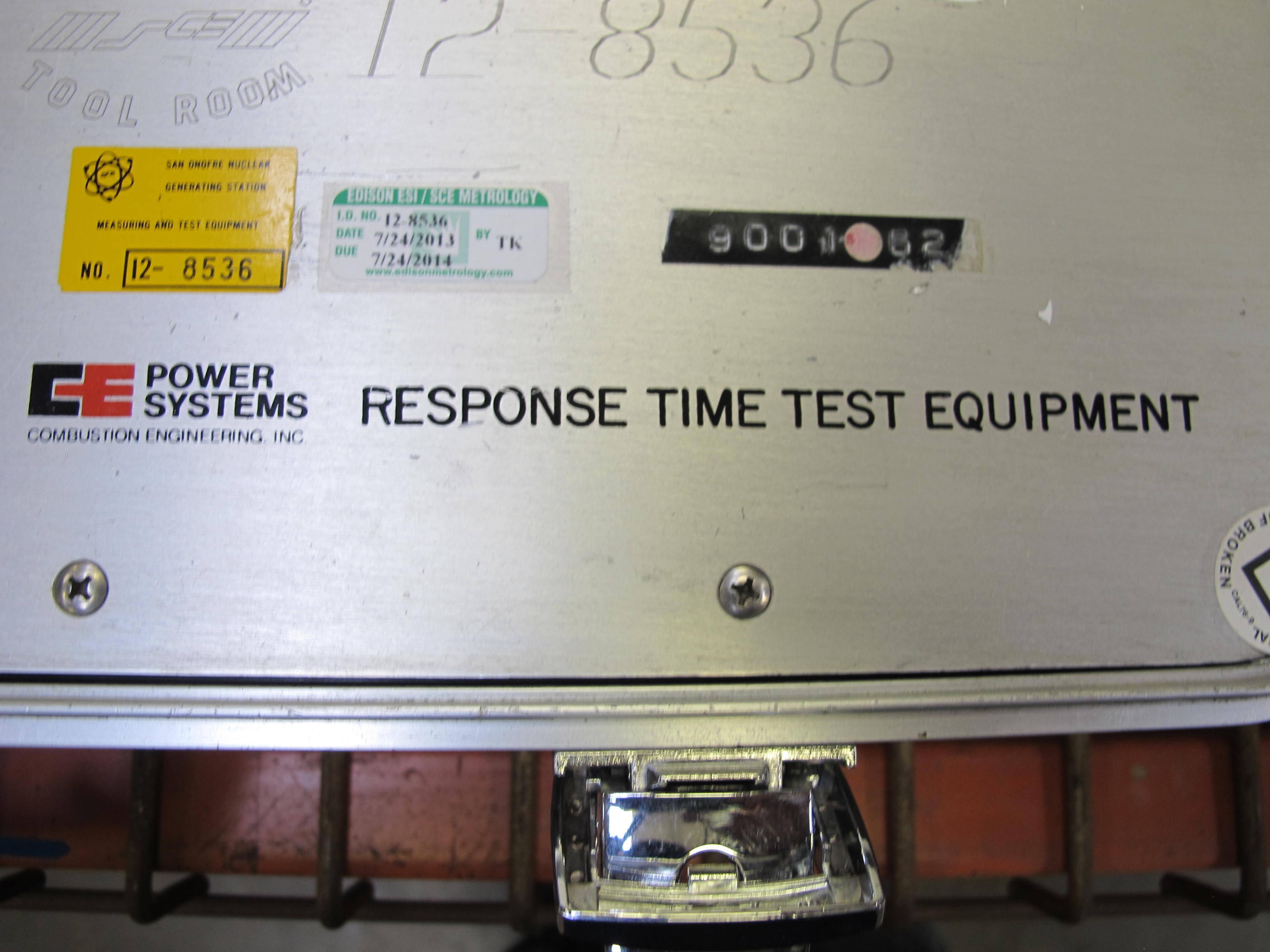 (2) POWER SYSTEMS COMBUSTION ENGINEERING RESPONSE TIME TEST PORTABLE EQUIPMENT, IN HEAVY DUTY CASES, TEST FUNCTIONS INCLUDE: VOLTAGE, LOW CURRENT, HIGH CURRENT, FREQUENCY, AND RESISTANCE-2150