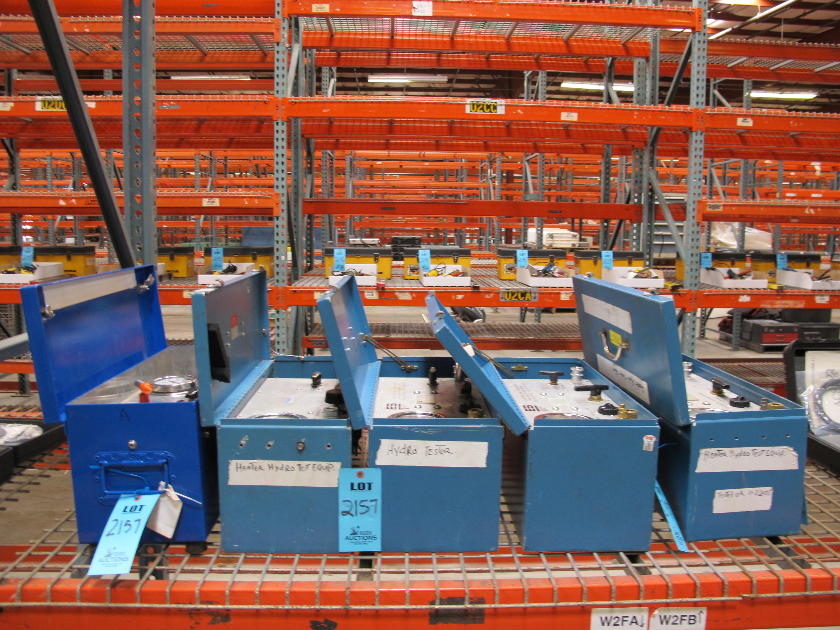 (5) EST GROUP P SERIES PORTABLE HYDROSTATIC TEST EQUIPMENT TO INCLUDE MODELS: PSR 2500 AND PSR 2300-2157