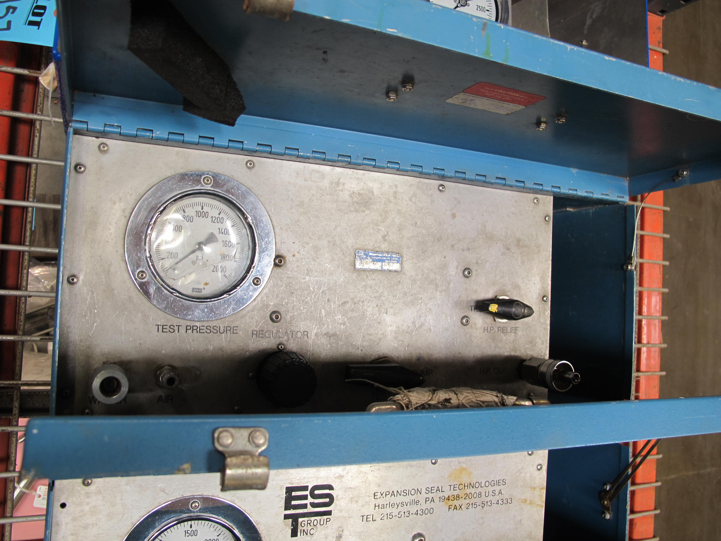 (5) EST GROUP P SERIES PORTABLE HYDROSTATIC TEST EQUIPMENT TO INCLUDE MODELS: PSR 2500 AND PSR 2300-2157