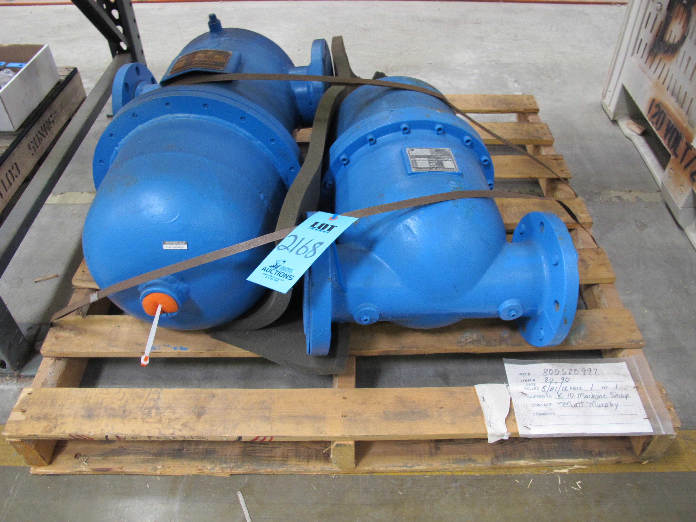 LOT TO INCLUDE: (1) CIRCLE S DRY-FLO MOISTURE SEPARATORS, MODEL T, MAWP 150, (1) MOISTURE SEPARATOR-2168