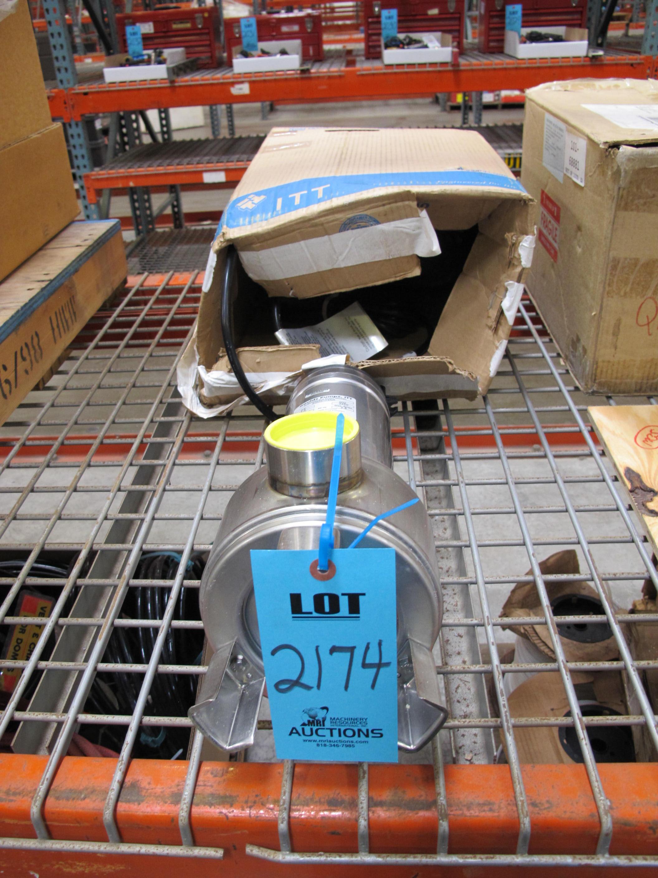 GOULDS/ITT SUBMERSIBLE PUMP, MODEL 2DM51F4NA, THREE PHASE, 1.5 HP, 3450 RPM, 460 V, 2.8 A-2174