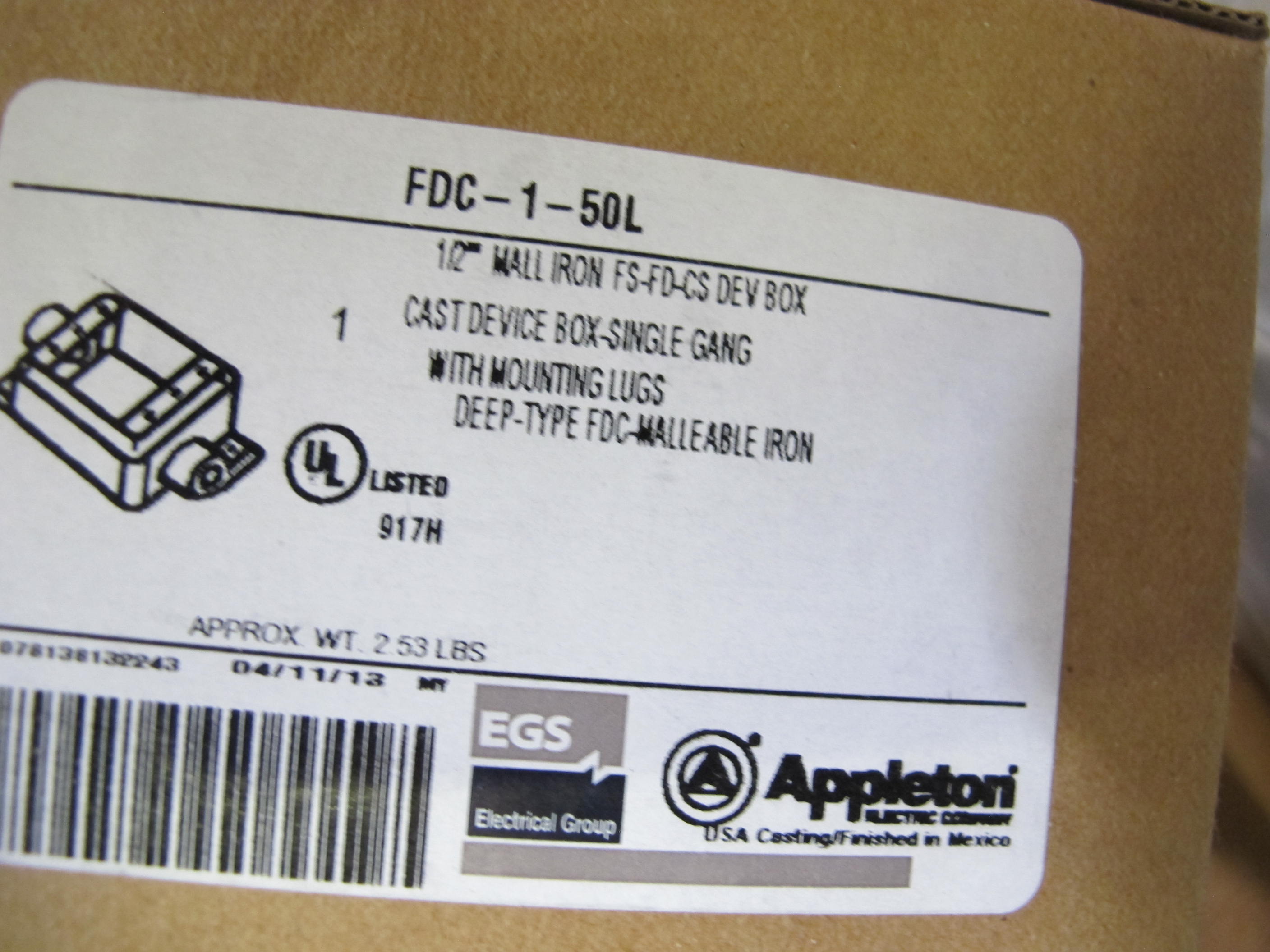 LOT TO INCLUDE: APPLETON CONDUIT CONNECTORS, ELECTRICAL ENCLOSURES, PLASTIC AND RUBBER FITTINGS-2176