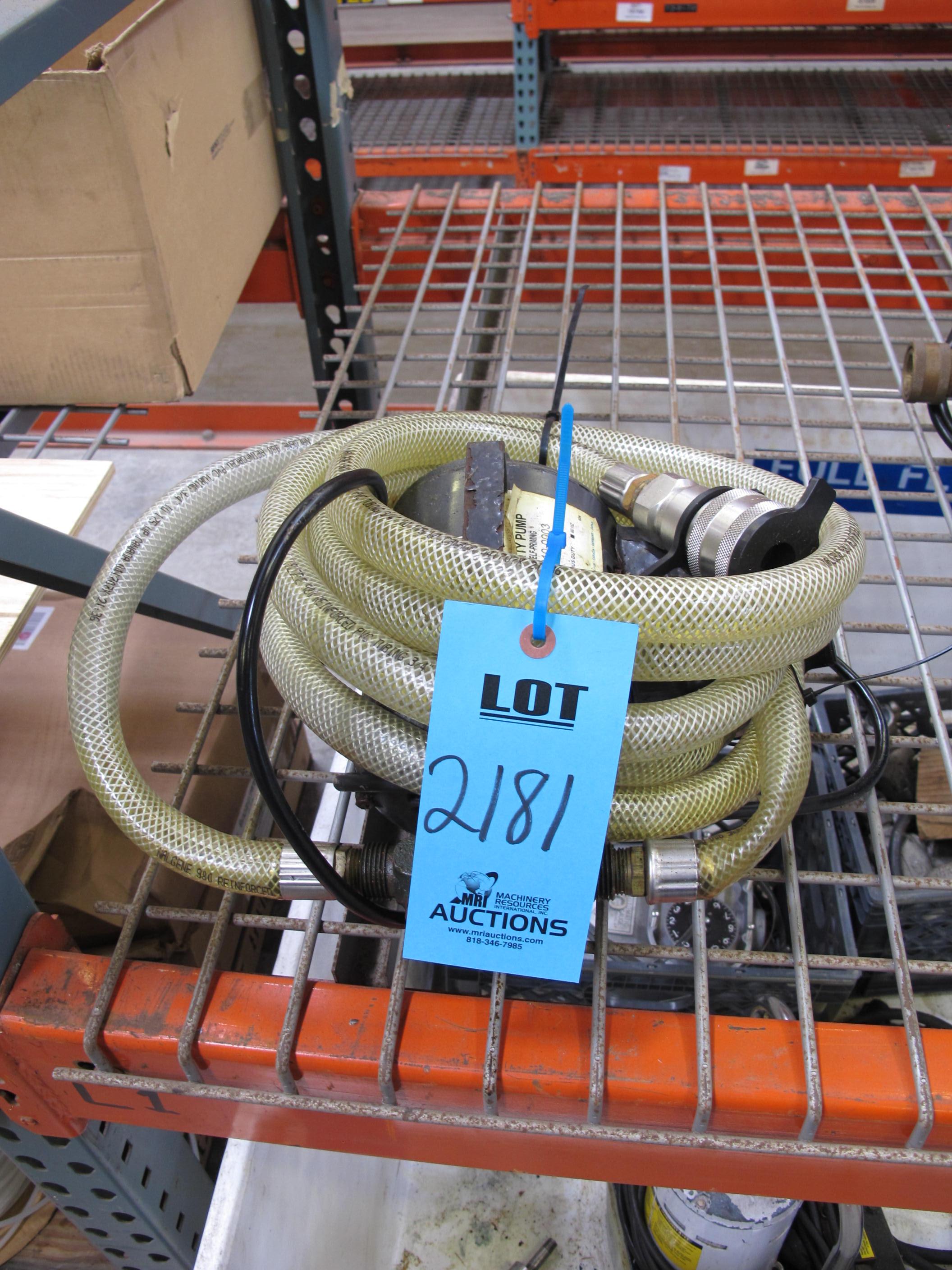 JABSCO SELF-PRIMING UTILITY PUMP, 1/3 HP, 115 VAC, 60 HZ, CONTINUOUS DUTY-2181