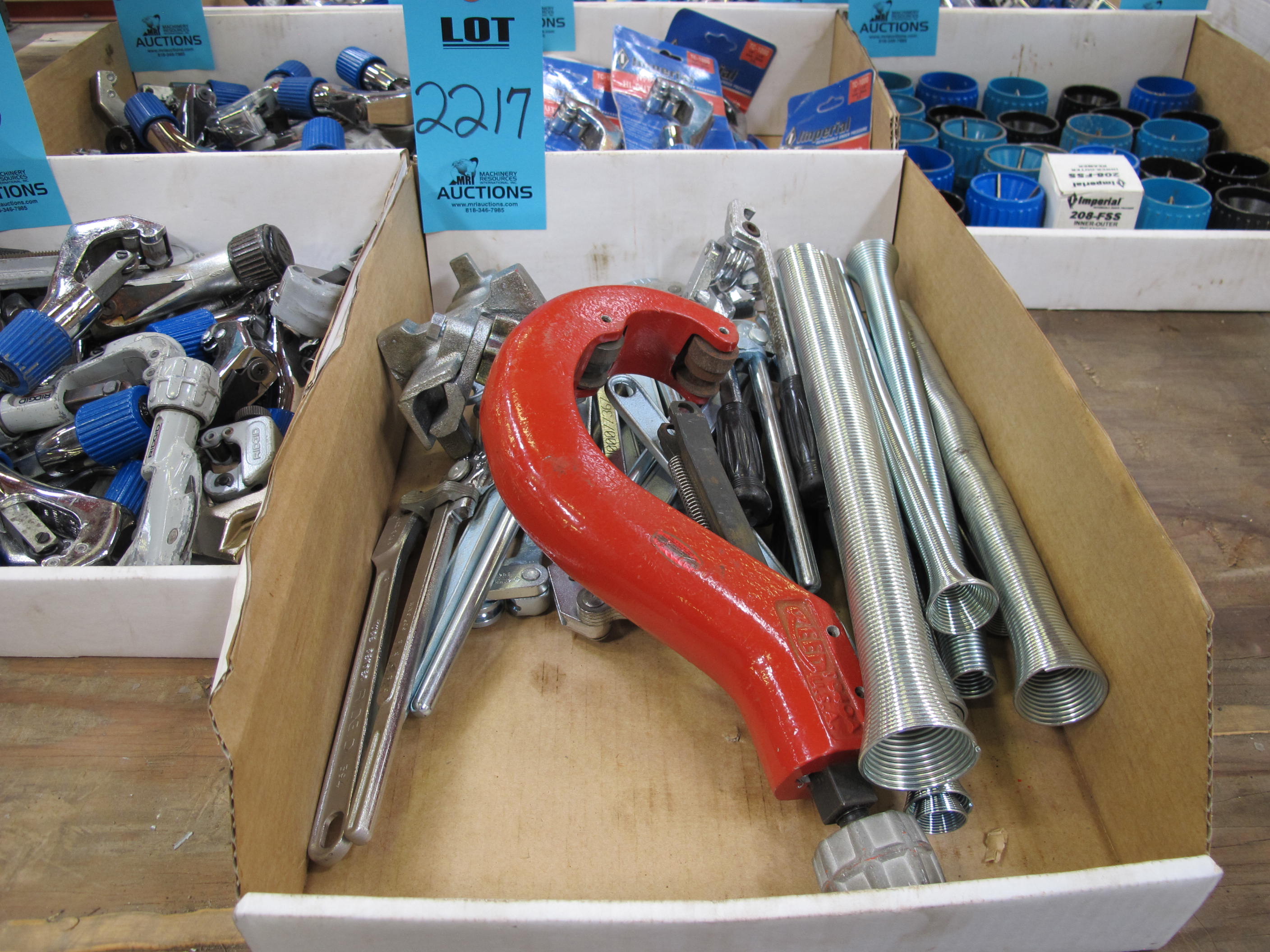 MISC. REED AND RIDGID TUBE BENDERS, SPRINGS-2217