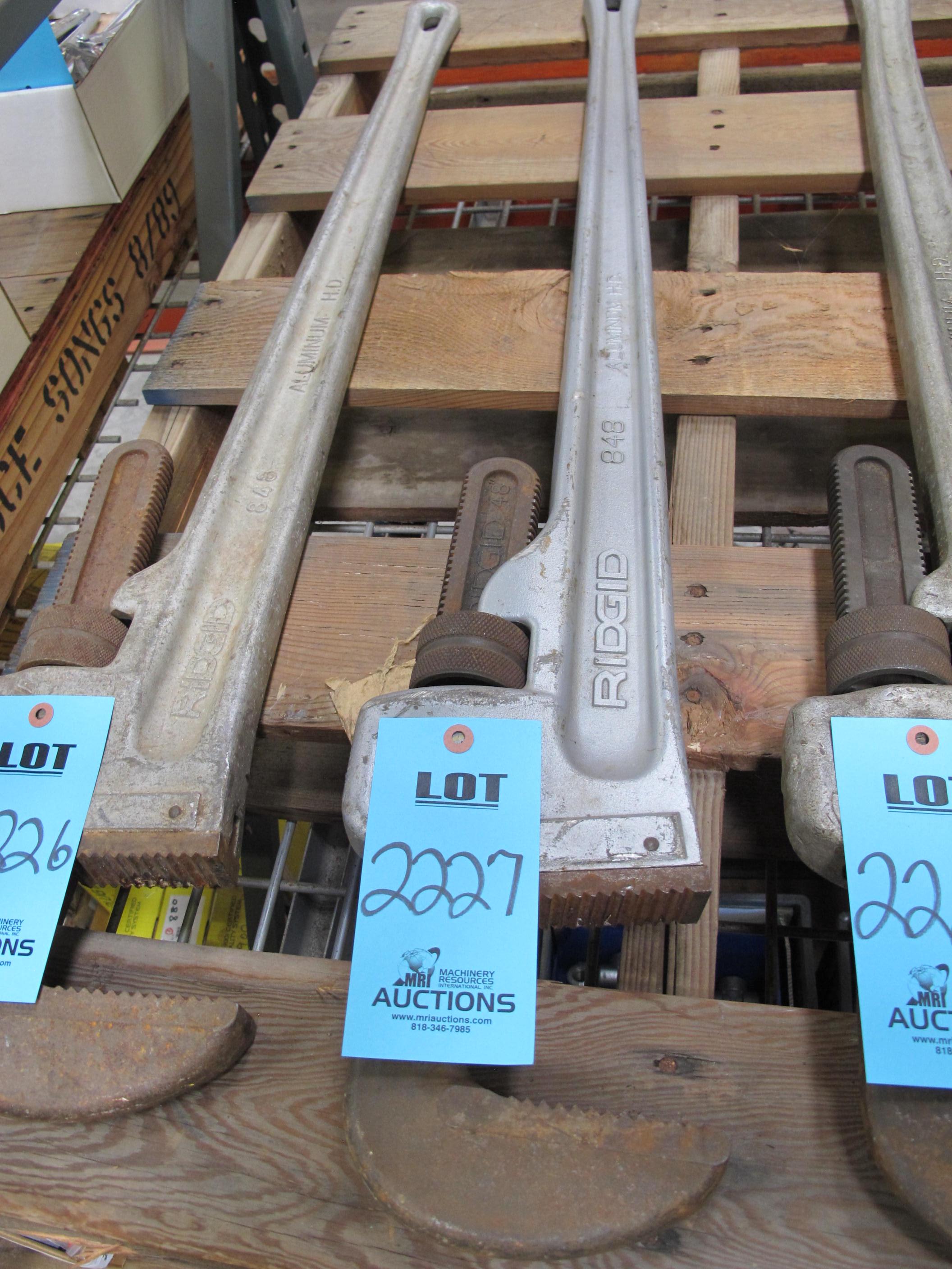 RIDGID ALUMINUM PIPE WRENCH, MODEL 848, 48"-2227