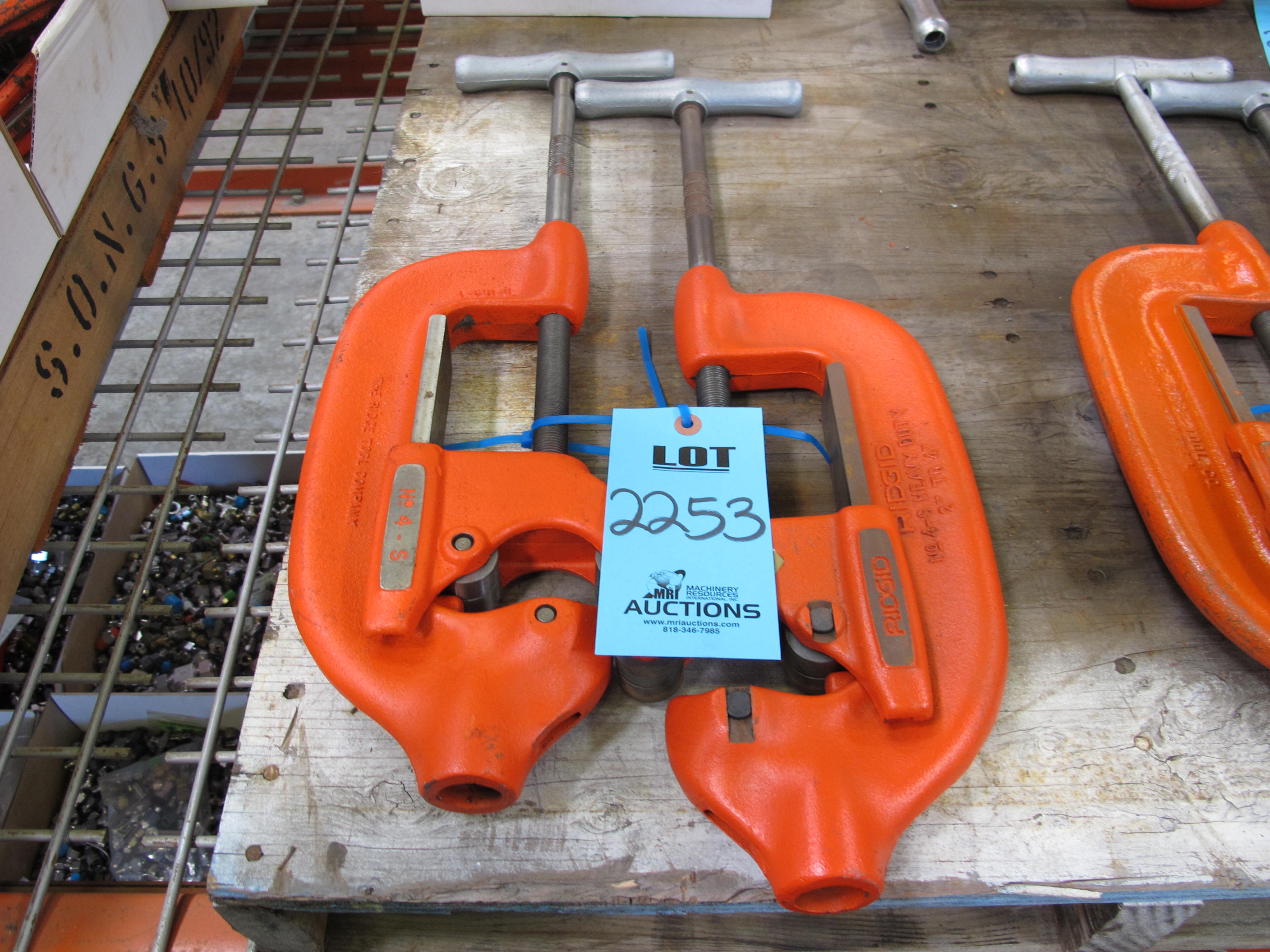 (2) RIDGID PIPE CUTTERS, 2"-4"-2253