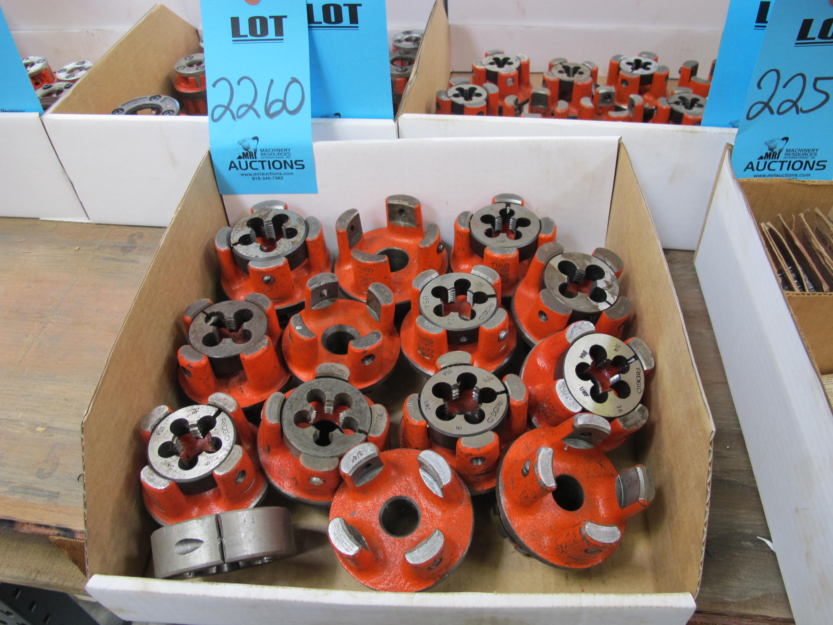 MISC. RIDGID EXPOSED RATCHET BOLT THREADERS, 3/4" OR SIMILAR-2260