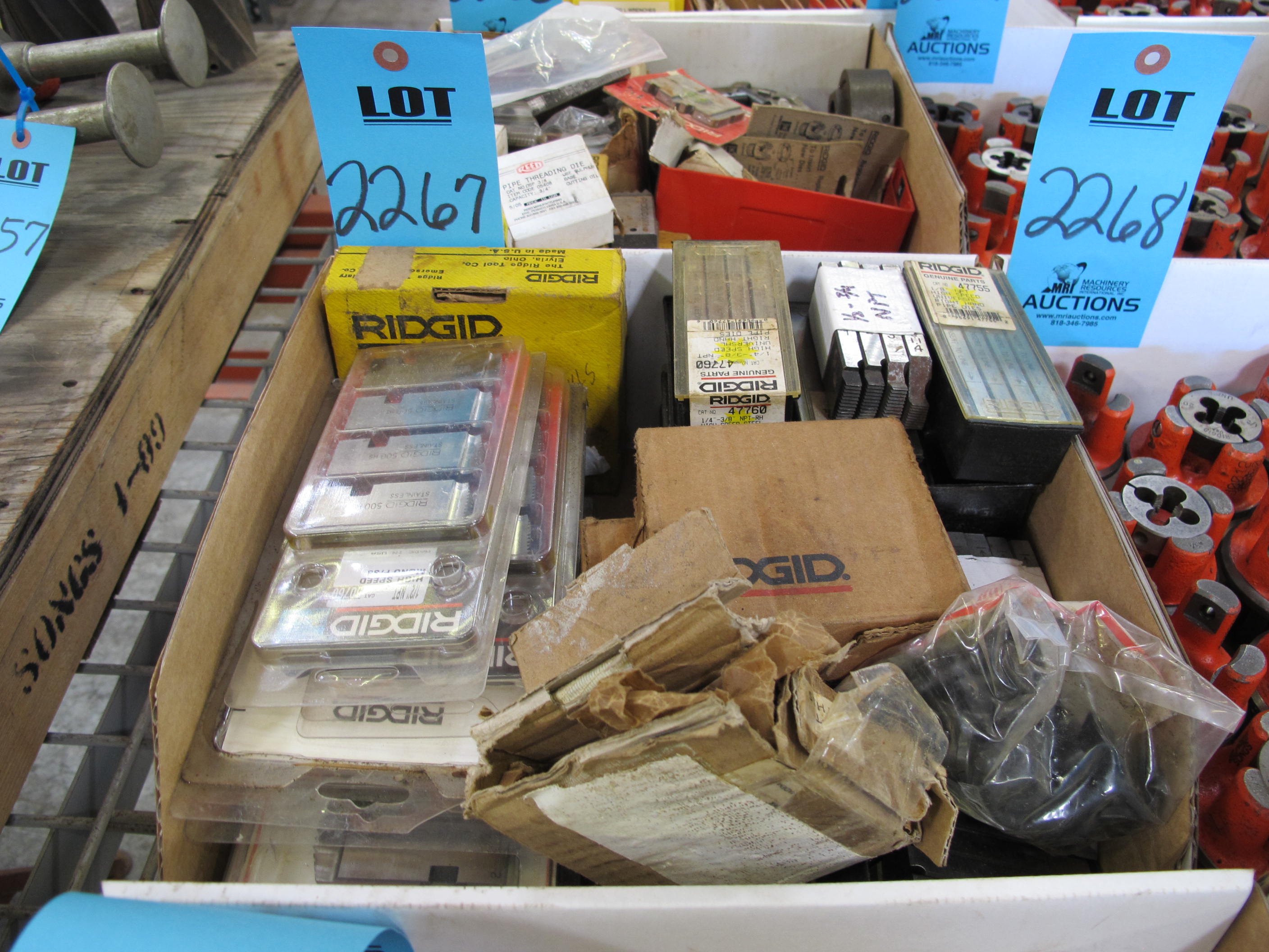 MISC. RIDGID PIPE THREADING CUTTERS-2267