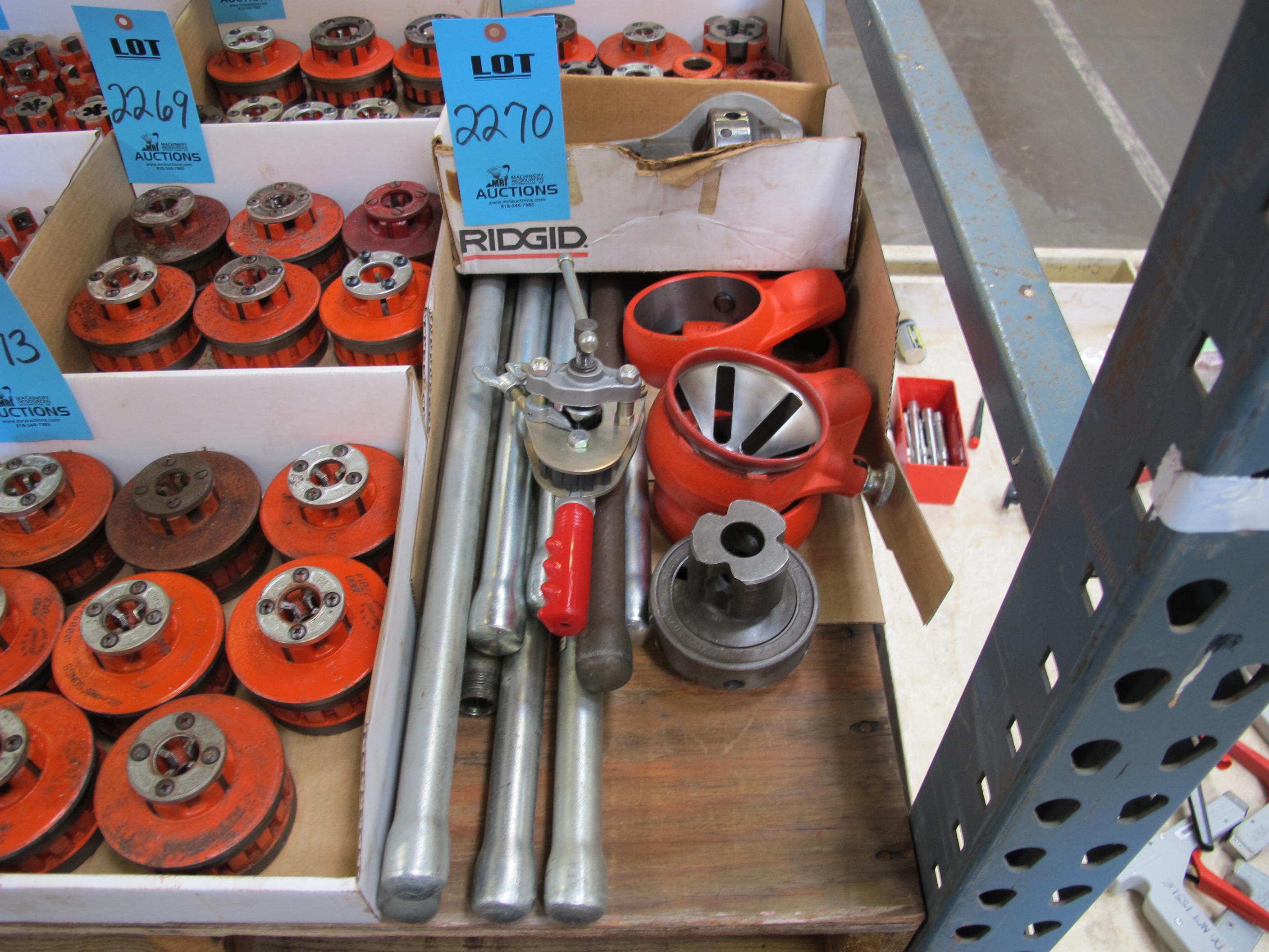 MISC. RIDGID TOOLING, HANDLES AND RATCHETING TOOL HOLDERS-2270