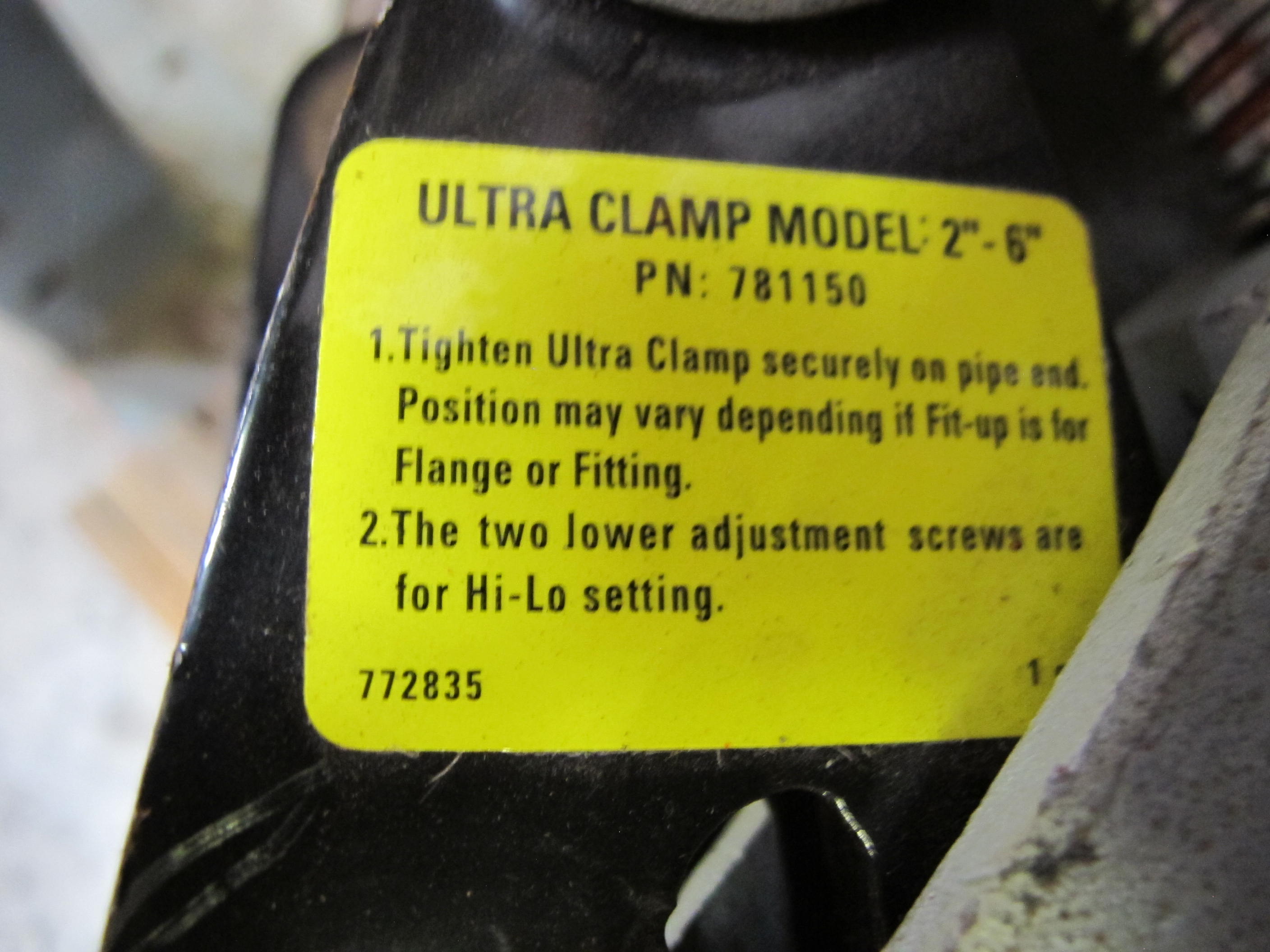 LOT TO INCLUDE: ROLLING CHAIN ASSEMBLIES, ULTRA CLAMP MODEL NUMBER 781150, 2"-6"-2275