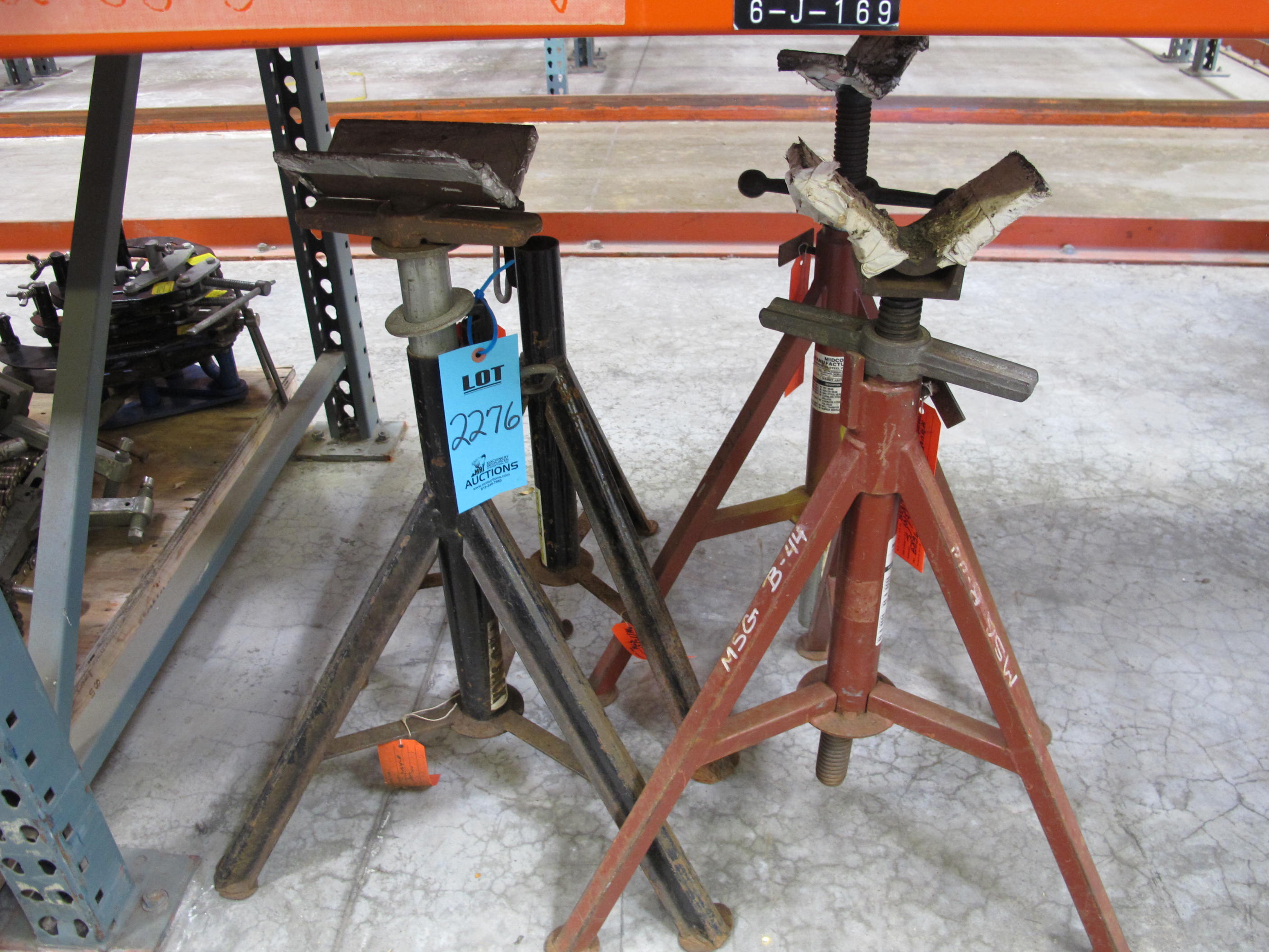 (4) MISC. PIPE STANDS-2276