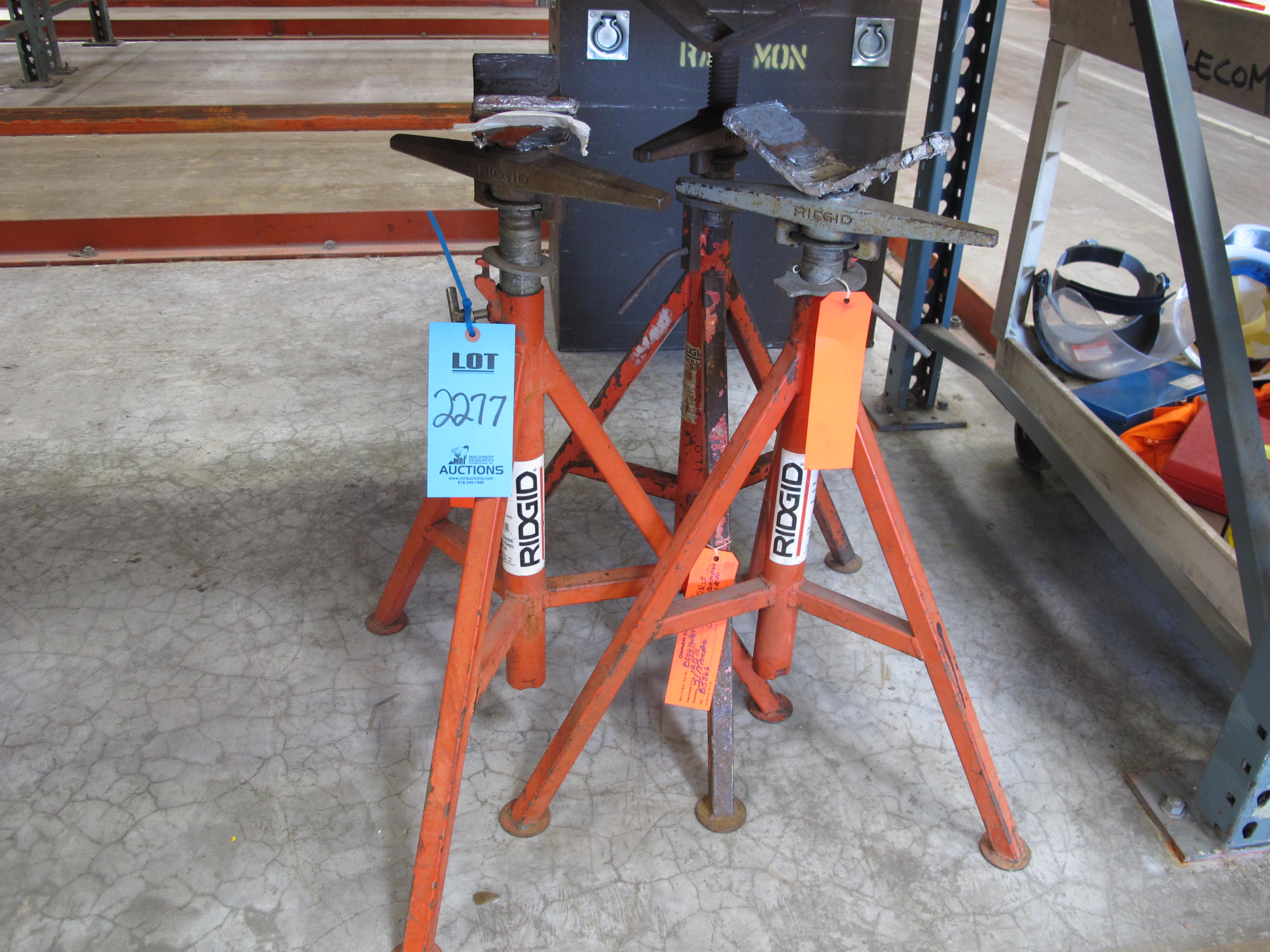 (3) RIDGID PIPE STANDS-2277