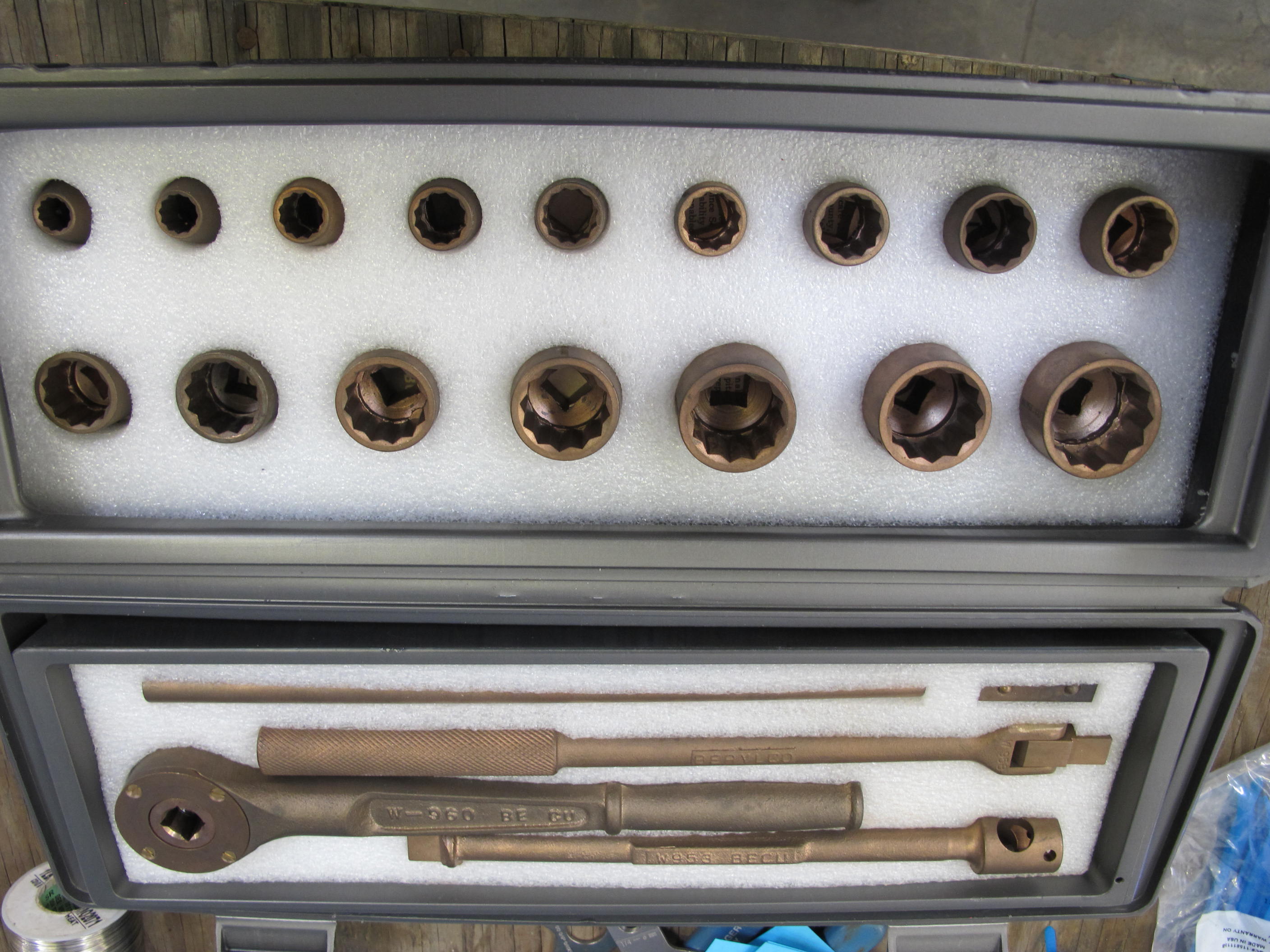 WOW! COMPLETE BERYLCO NON SPARKING SOCKET WRENCH SET-2278