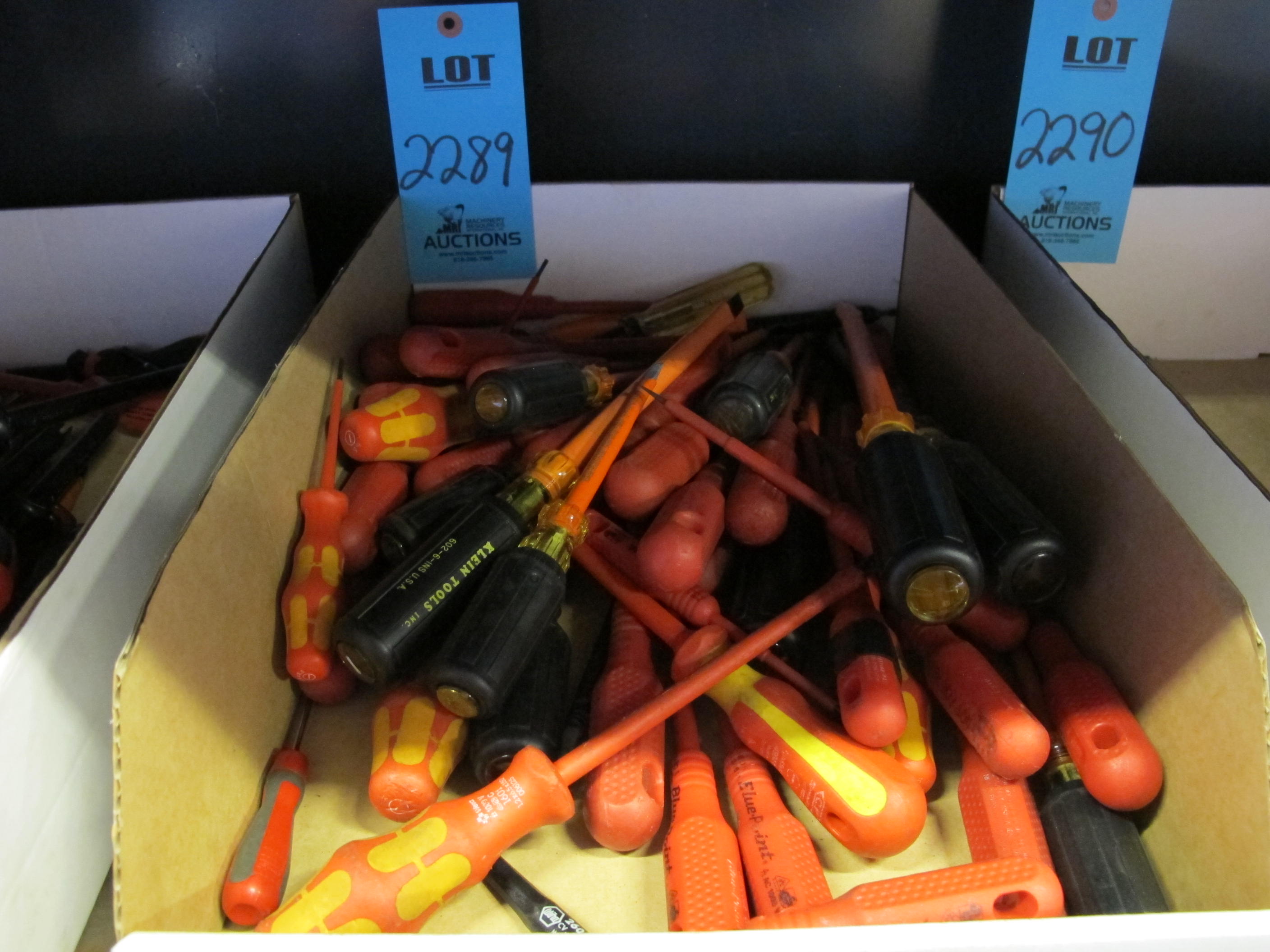 MISC. INSULATED SCREWDRIVERS, VARIED SIZES-2289