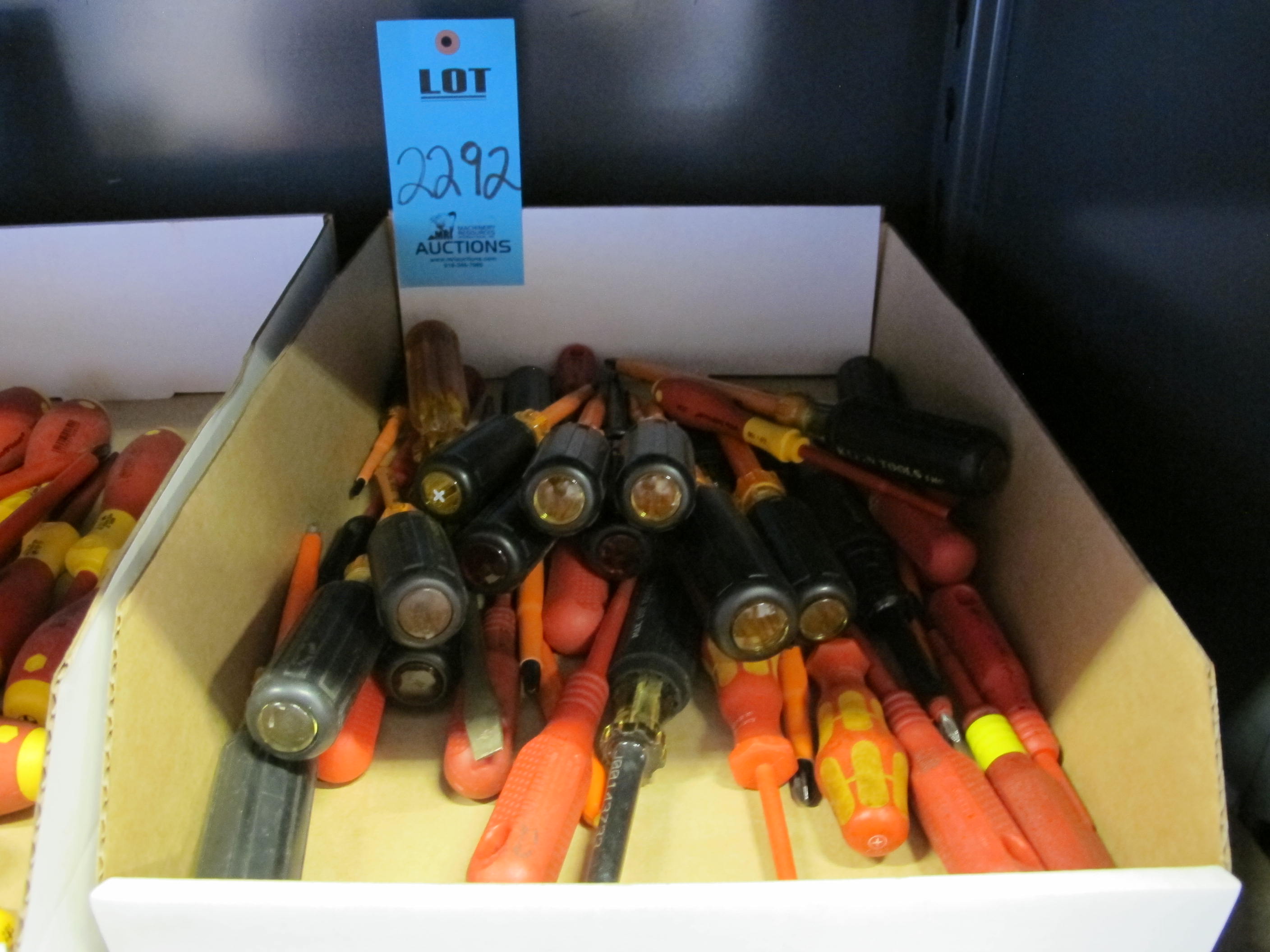 MISC. HOIHA, KLEIN, AND BLUEPOINT INSULATED SCREWDRIVERS, VARIED SIZES-2292