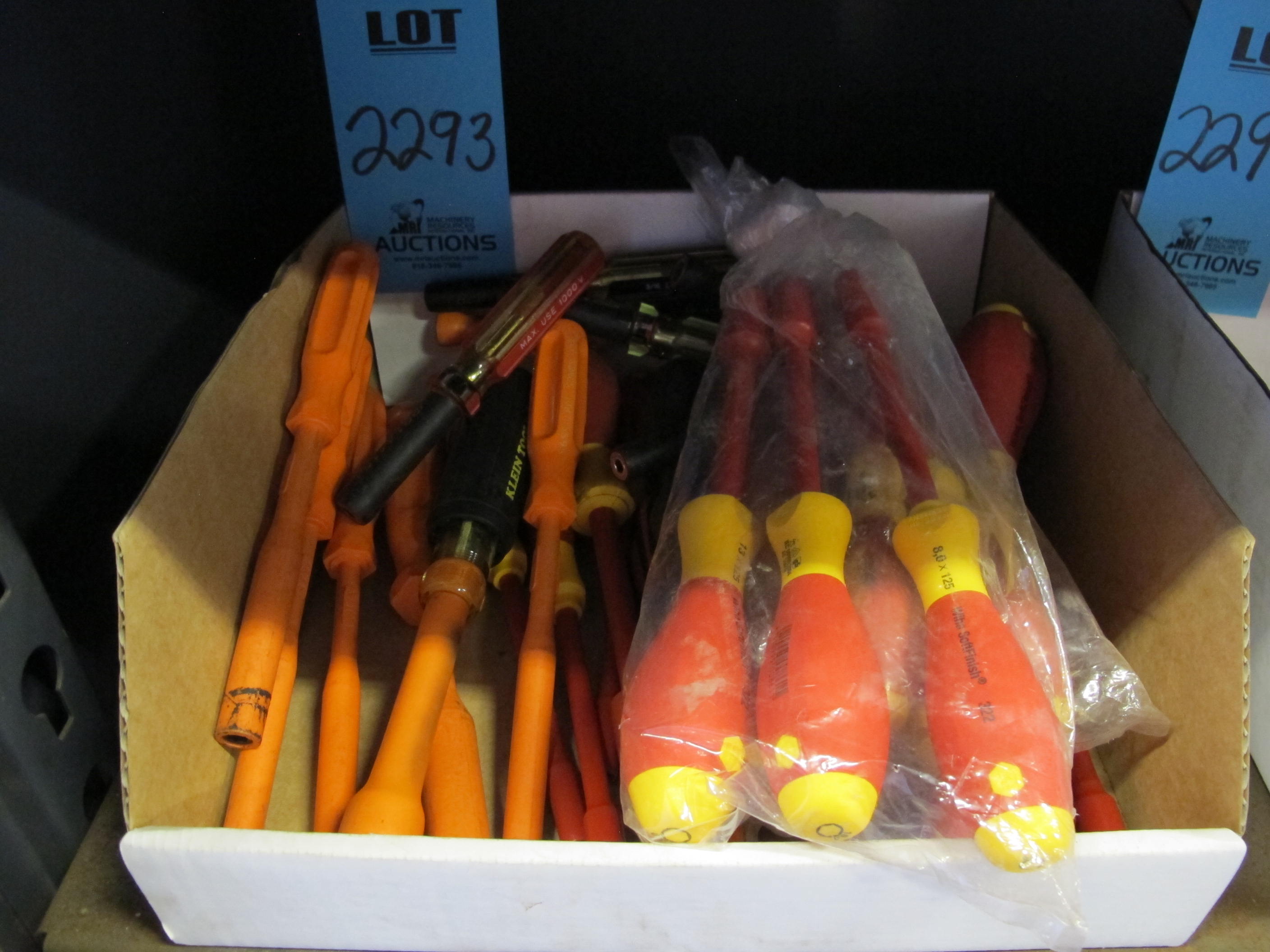 MISC. HOIHA, AND KLEIN INSULATED NUTDRIVERS, VARIED SIZES-2293