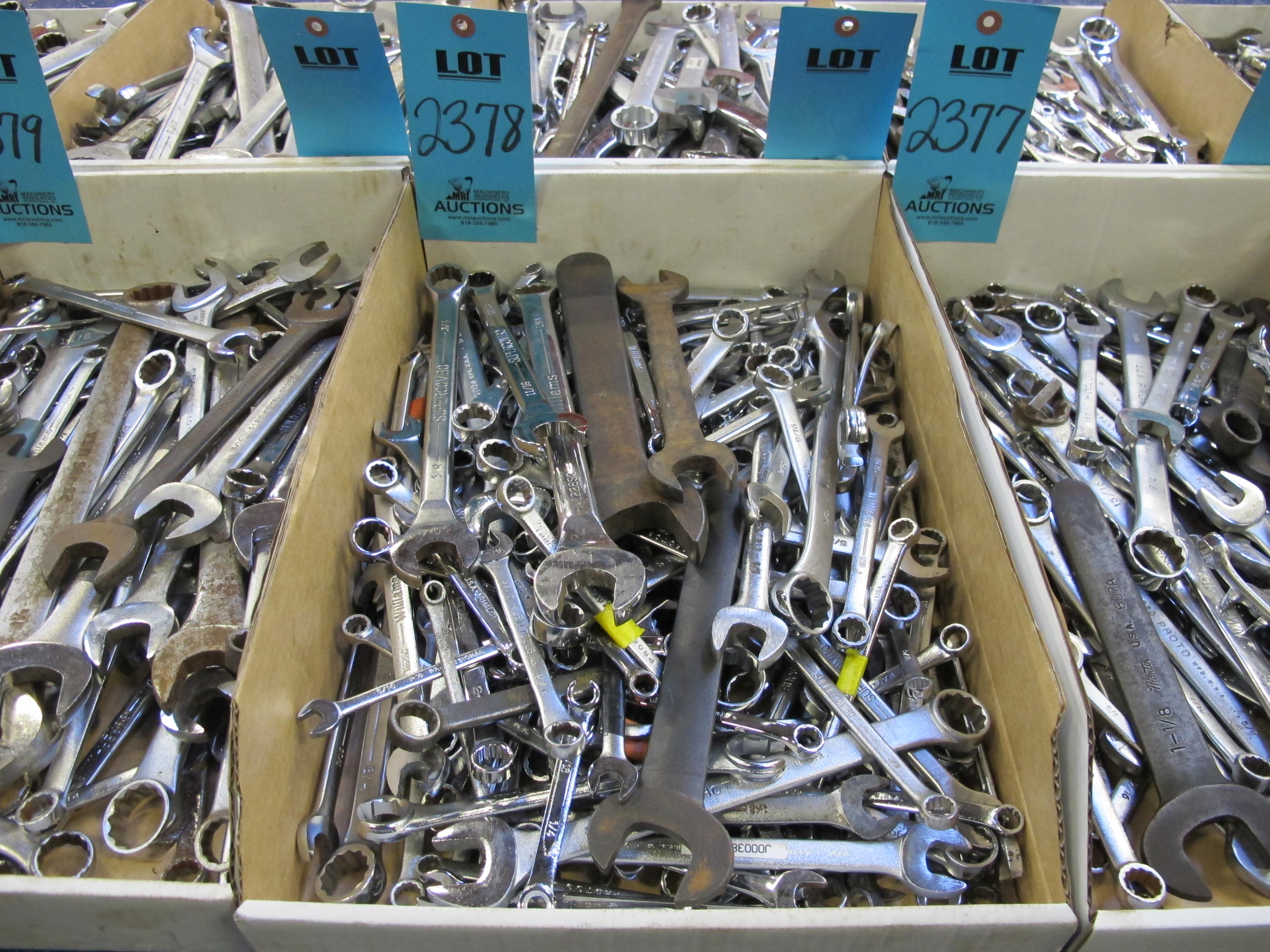 LOT TO INCLUDE WILLIAMS, PROTO, AND ARMSTRONG: MISC. COMBO WRENCHES-2378