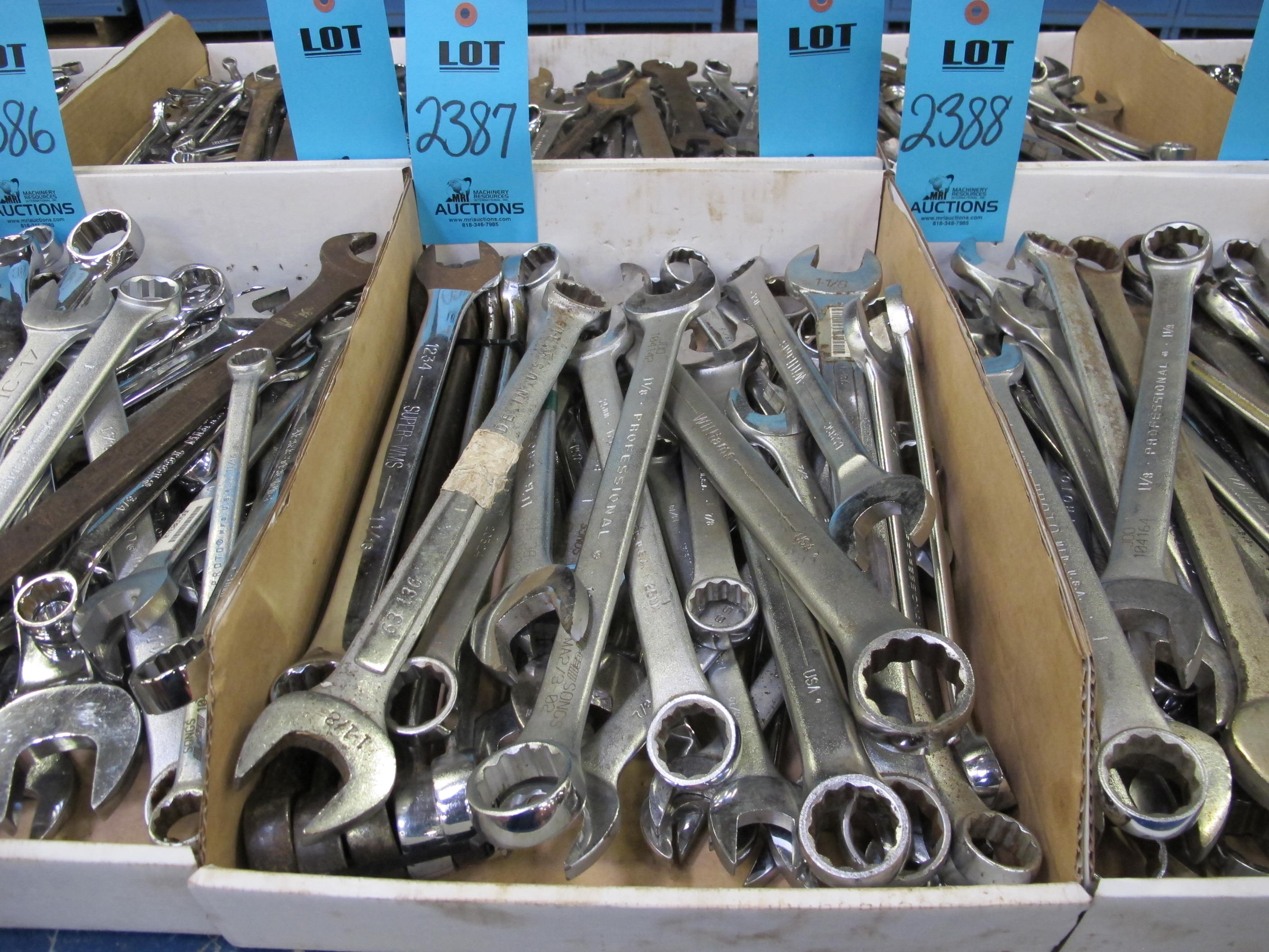 LOT TO INCLUDE WILLIAMS, PROTO, AND ARMSTRONG: MISC. COMBO WRENCHES-2387