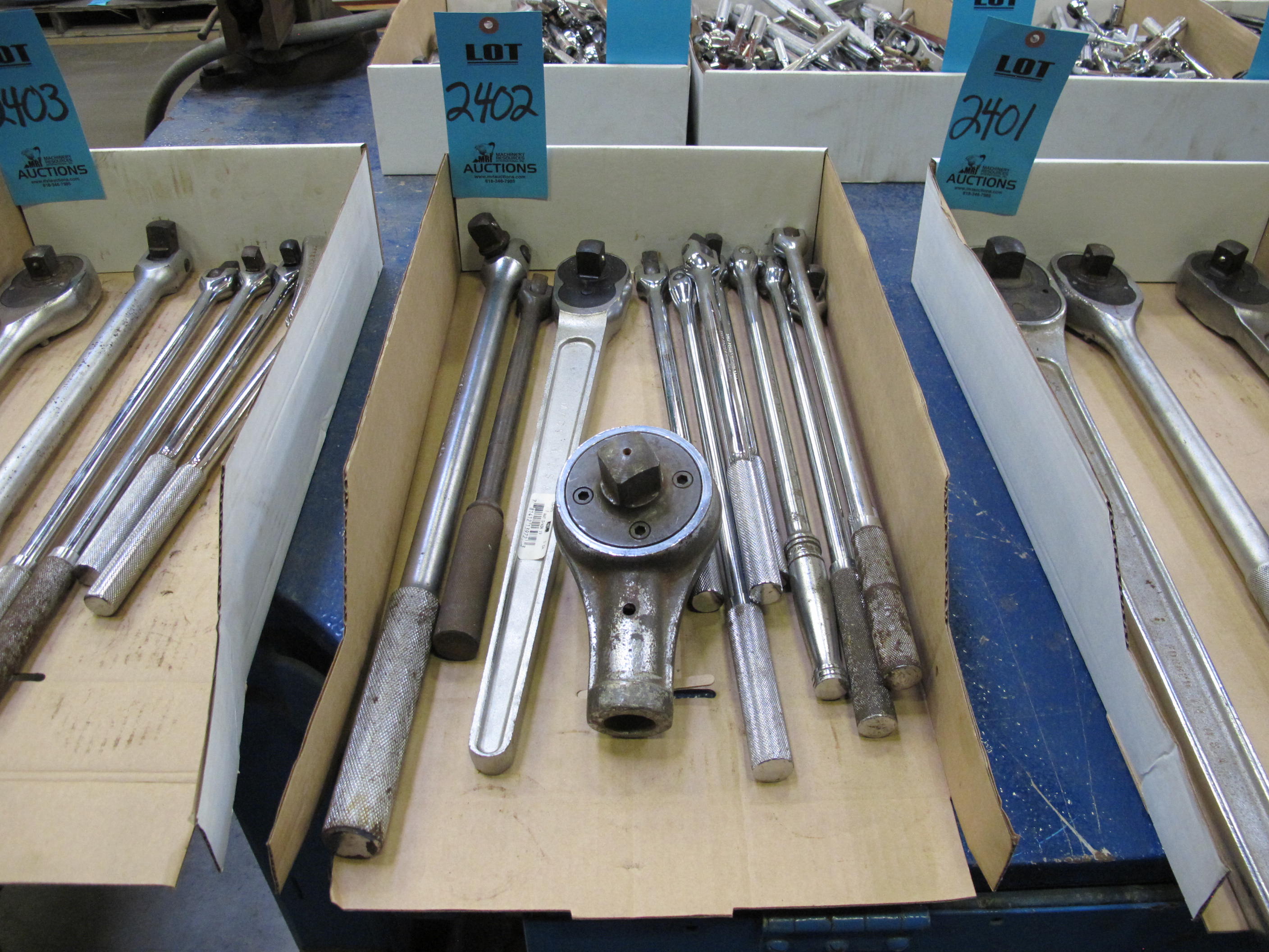 LOT TO INCLUDE: RATCHETS, BREAKER BARS-2402