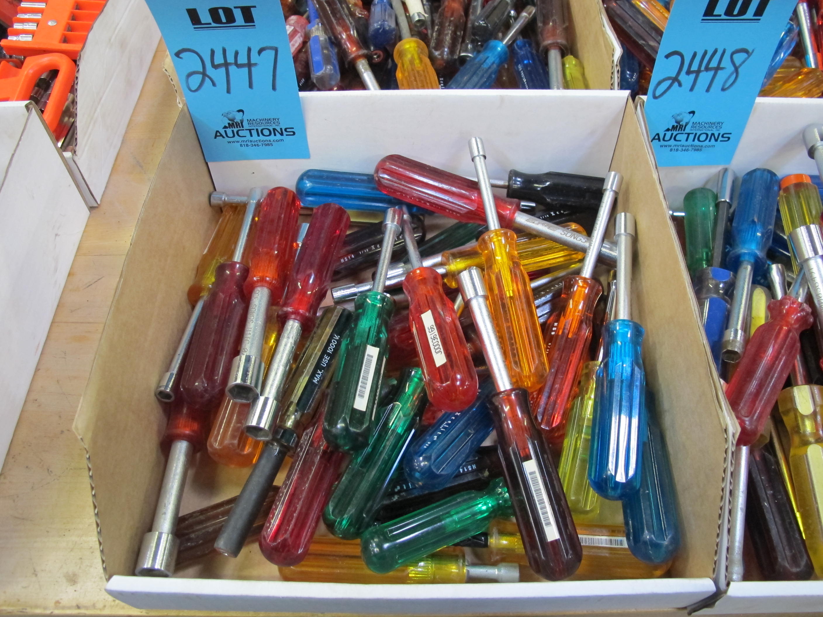 MISC. NUT DRIVERS, VARIED SIZES-2447
