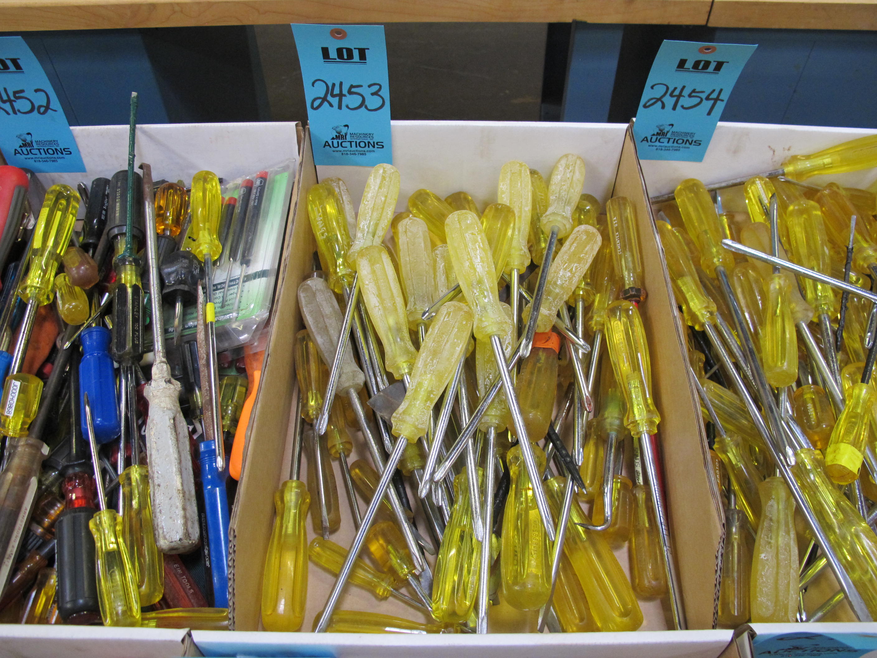 MISC. PROTO SCREWDRIVERS, VARIED SIZES-2453