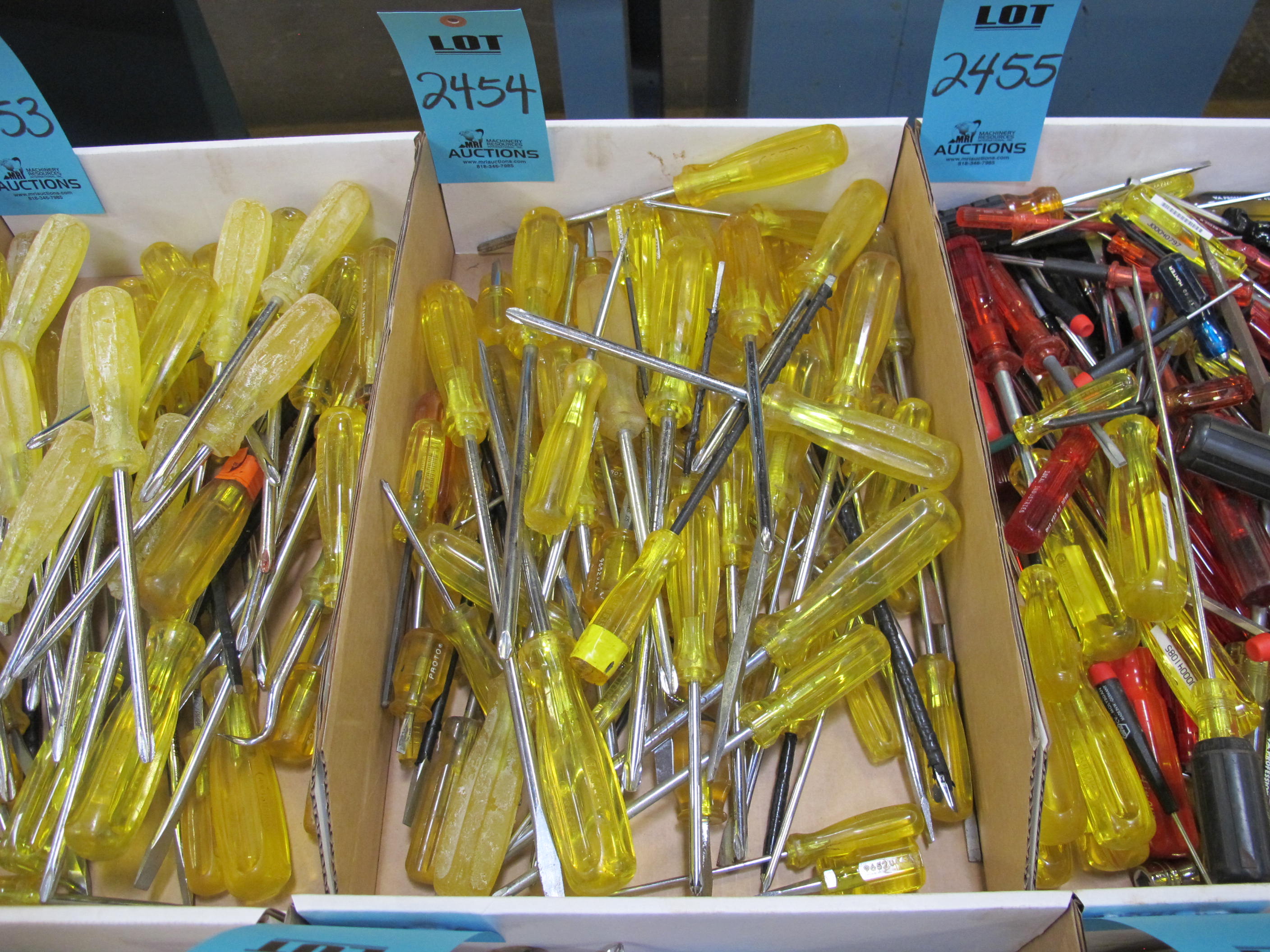 MISC. PROTO SCREWDRIVERS, VARIED SIZES-2454