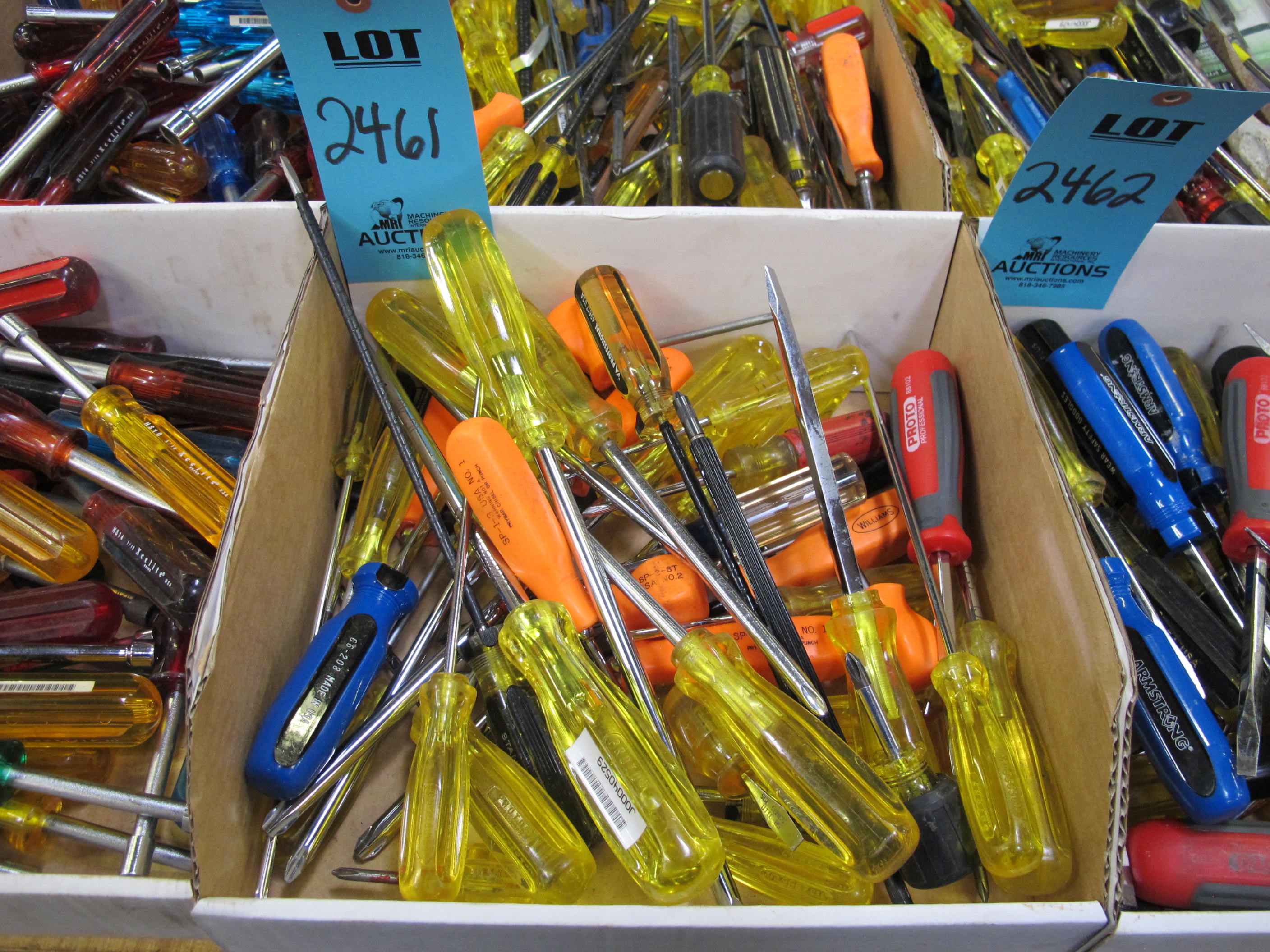 MISC. SCREWDRIVERS, VARIED SIZES-2461