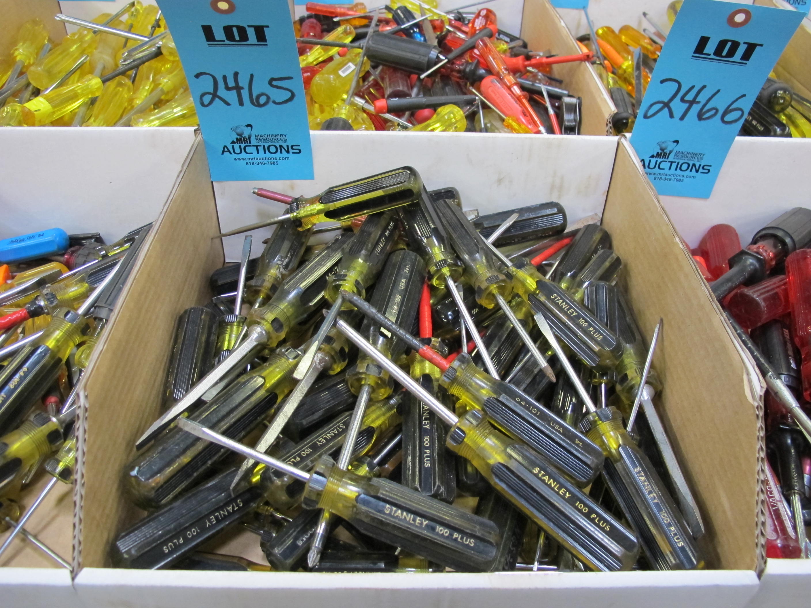 MISC. SCREWDRIVERS, VARIED SIZES-2465
