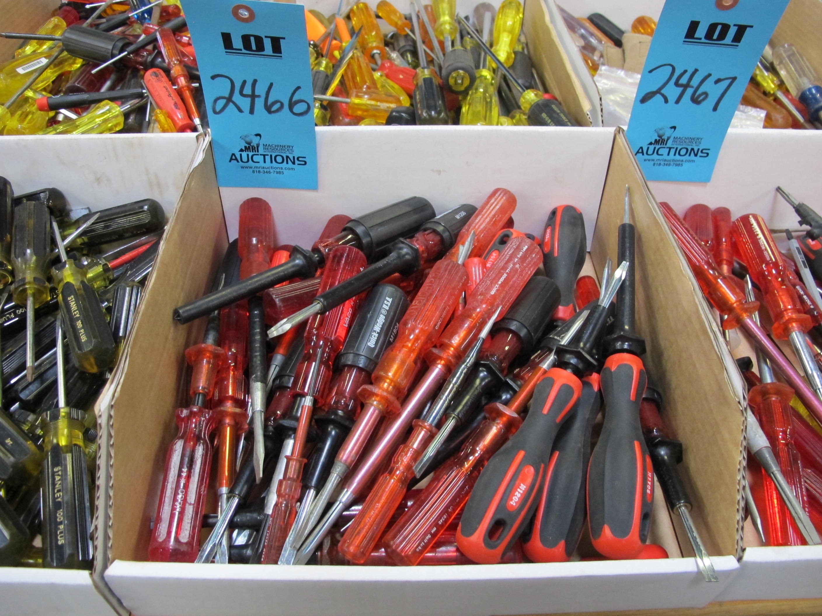 MISC. SCREWDRIVERS, VARIED SIZES-2466