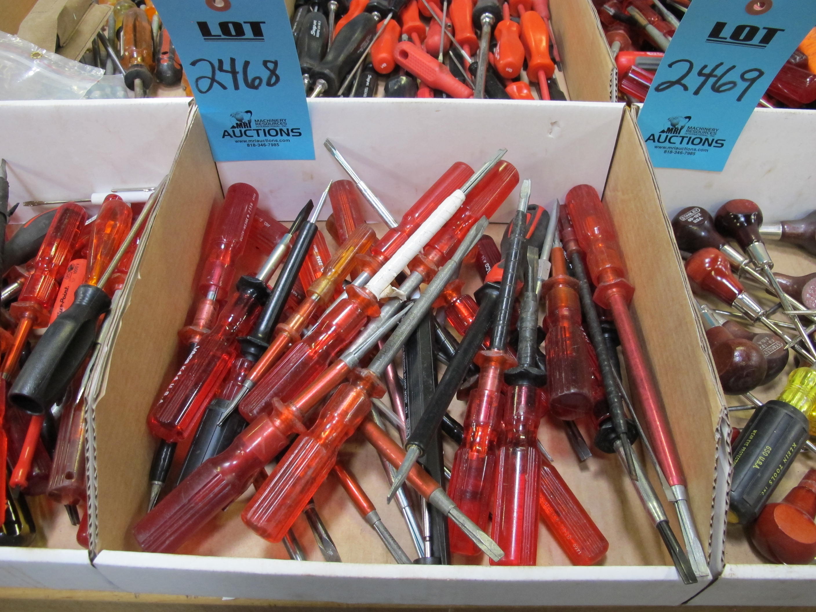 MISC. SCREWDRIVERS, VARIED SIZES-2468