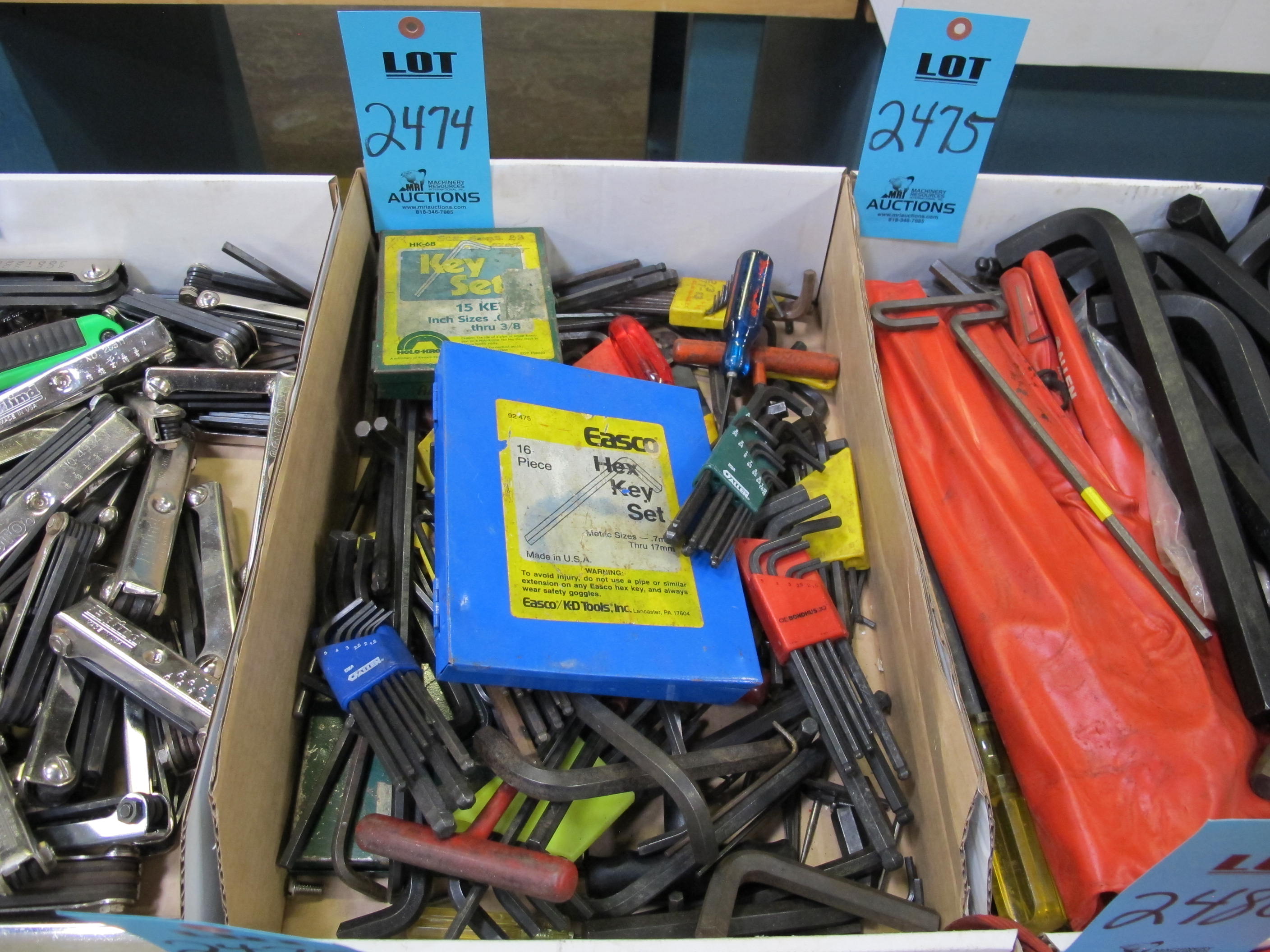 MISC. HEX KEYS, VARIED SIZES-2474