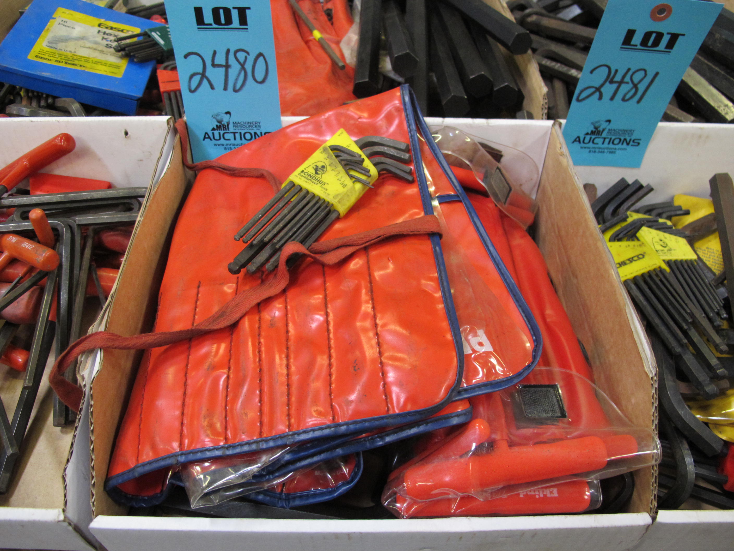 MISC. HEX KEYS, VARIED SIZES-2480
