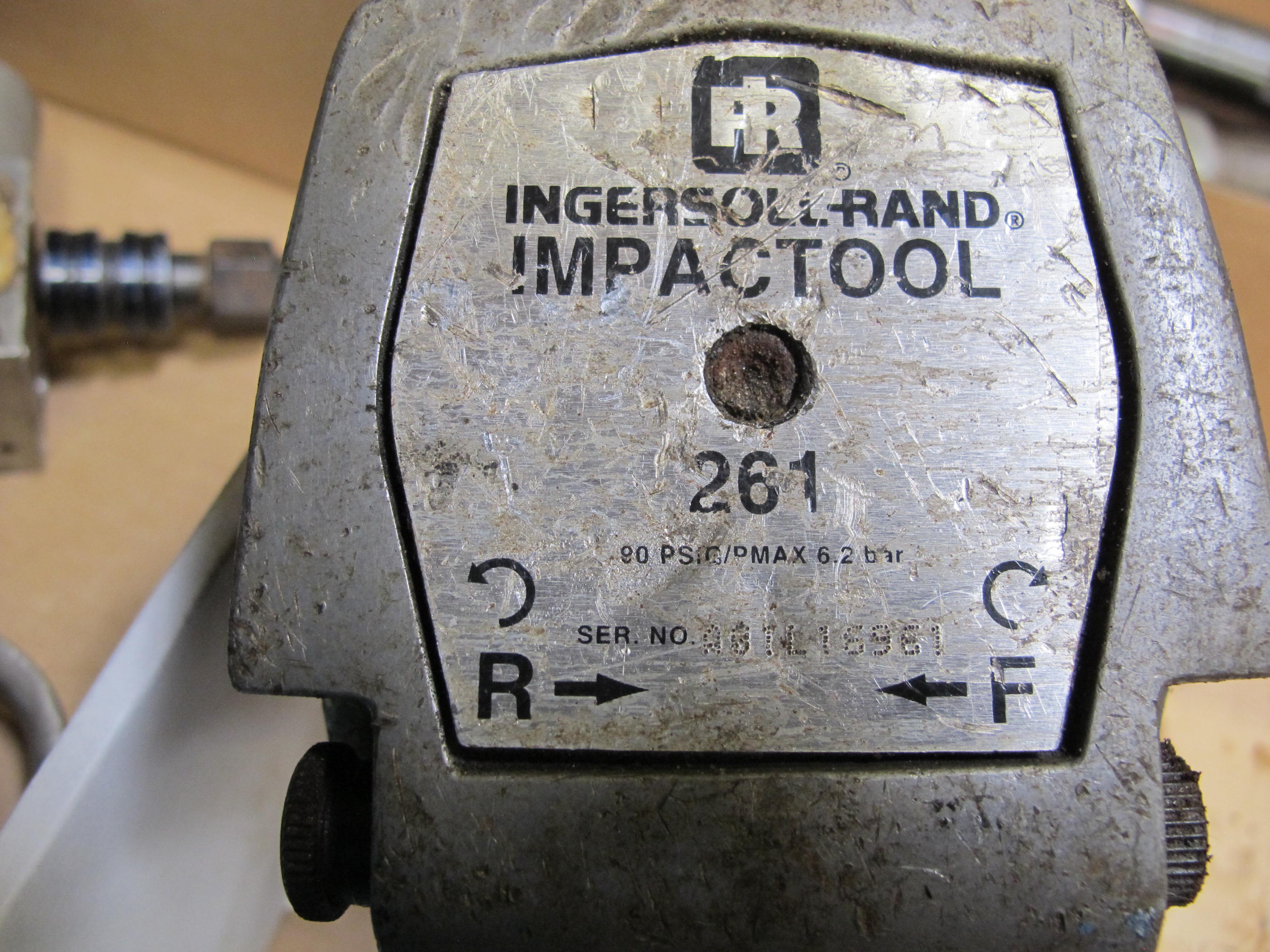 INGERSOLL RAND PNEUMATIC IMPACT DRIVER, MODEL NUMBER 261, 3/4"-2510