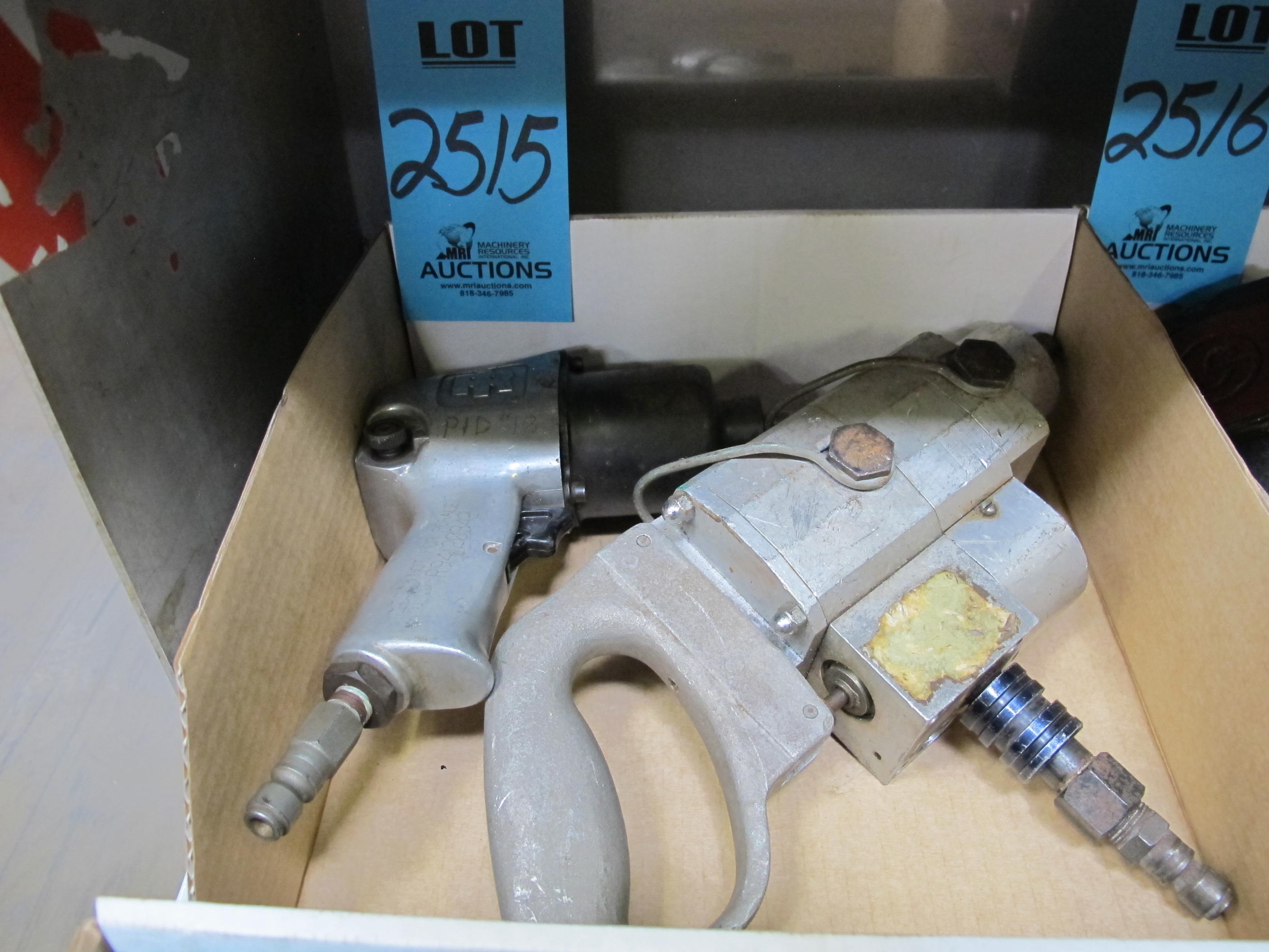 LOT TO INCLUDE: (1) INGERSOLL RAND PNEUMATIC IMPACT DRIVER, MODEL NUMBER 2705A1, 1/2", (1) MISC. 1/2" DRIVE IMPACT WRENCH-2515
