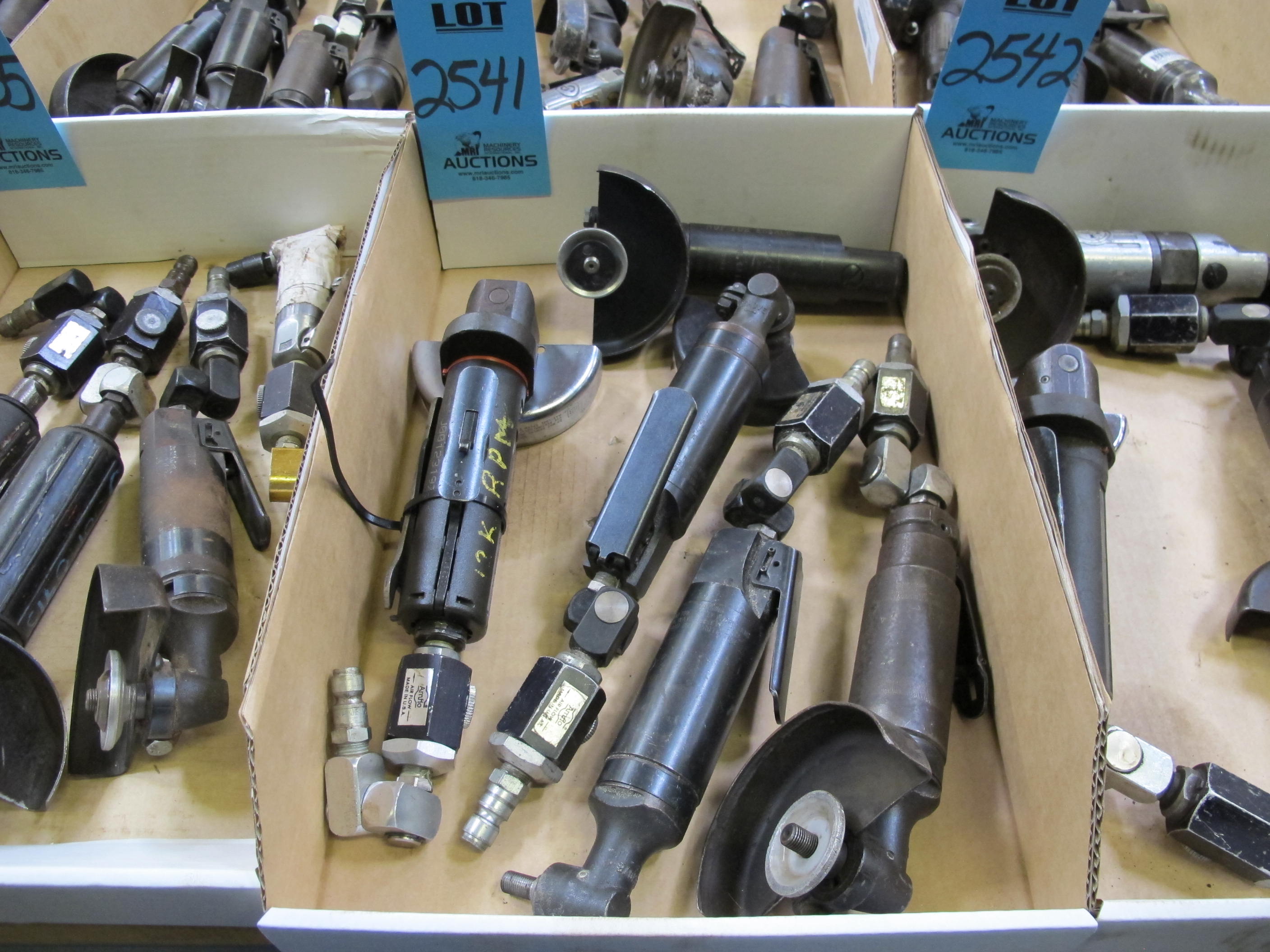 (5) ANGLED PNEUMATIC GRINDERS-2541