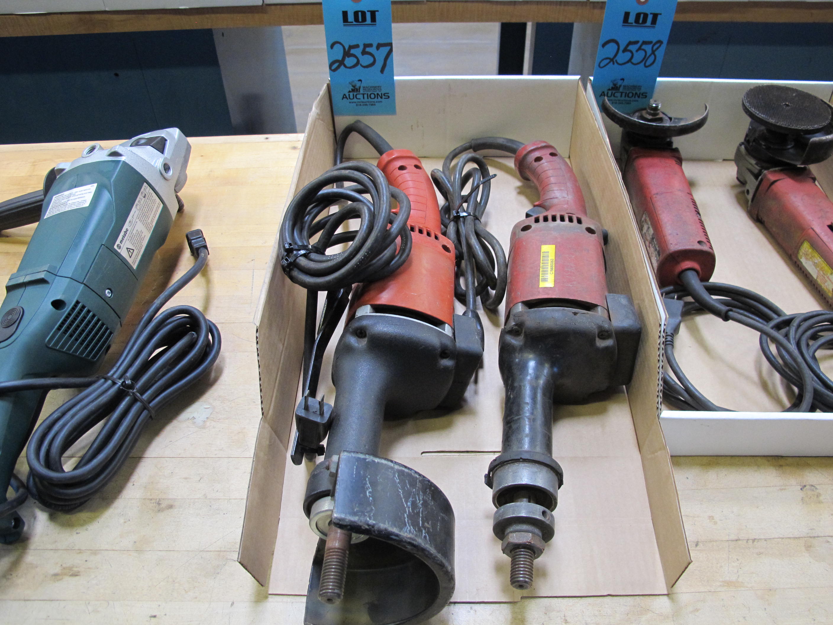 (2) MILWAUKEE 5" STRAIGHT GRINDER, CATALOG NUMBER 5223-2557