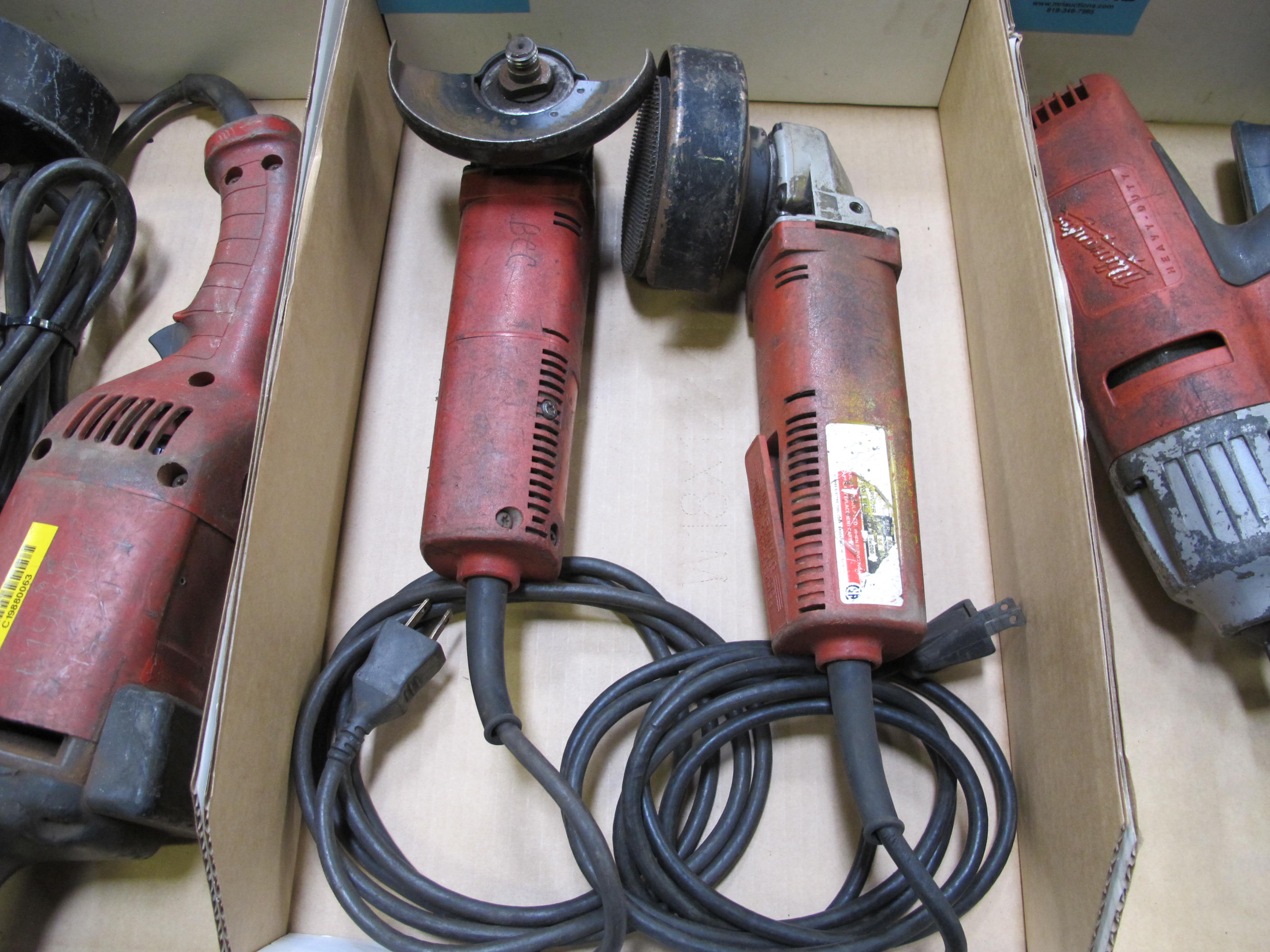 (2) ELECTRIC ANGLE GRINDERS-2558