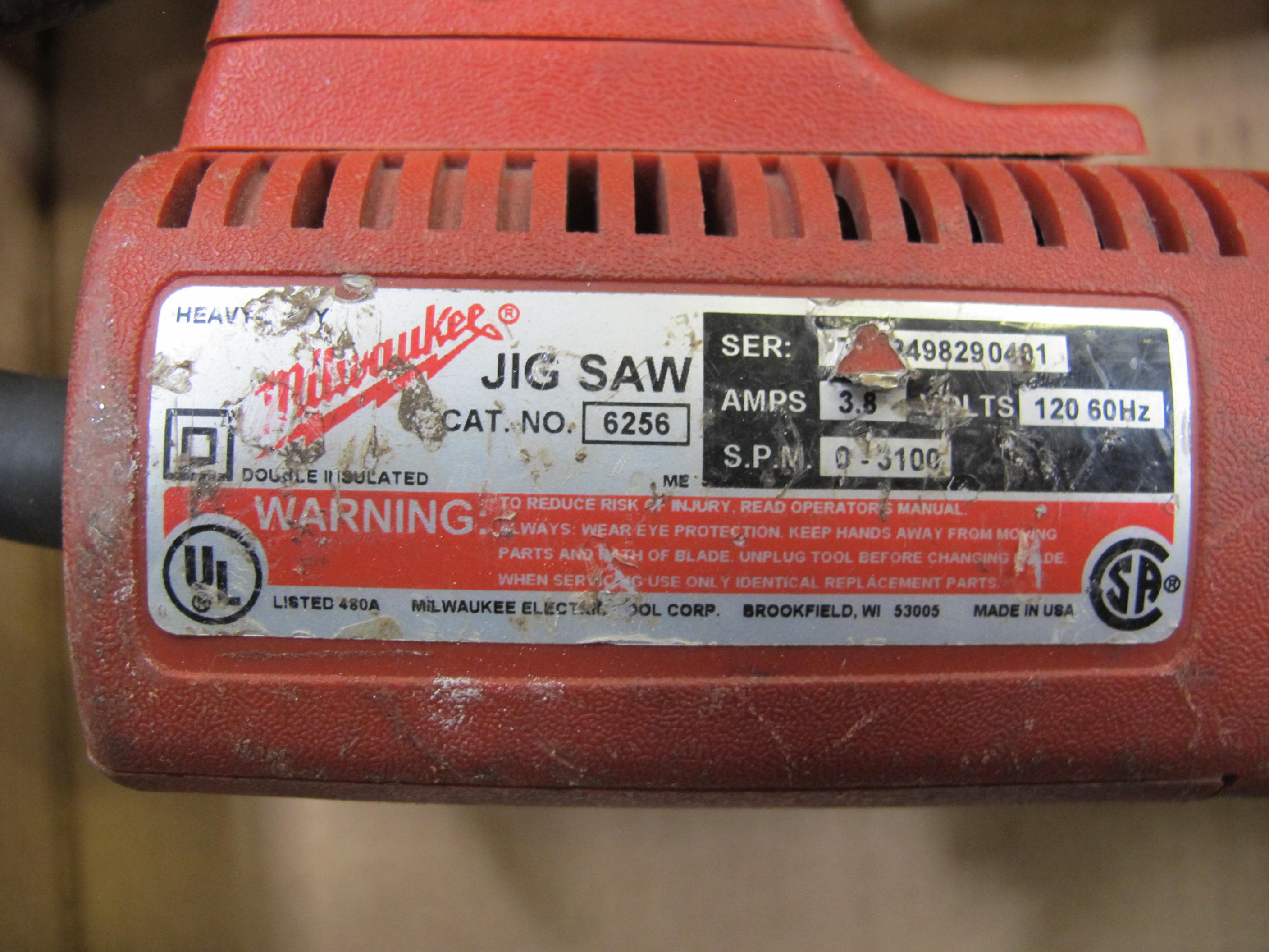 (2) MILWAUKEE JIGSAW, CATALOG NUMBER 6256-2564