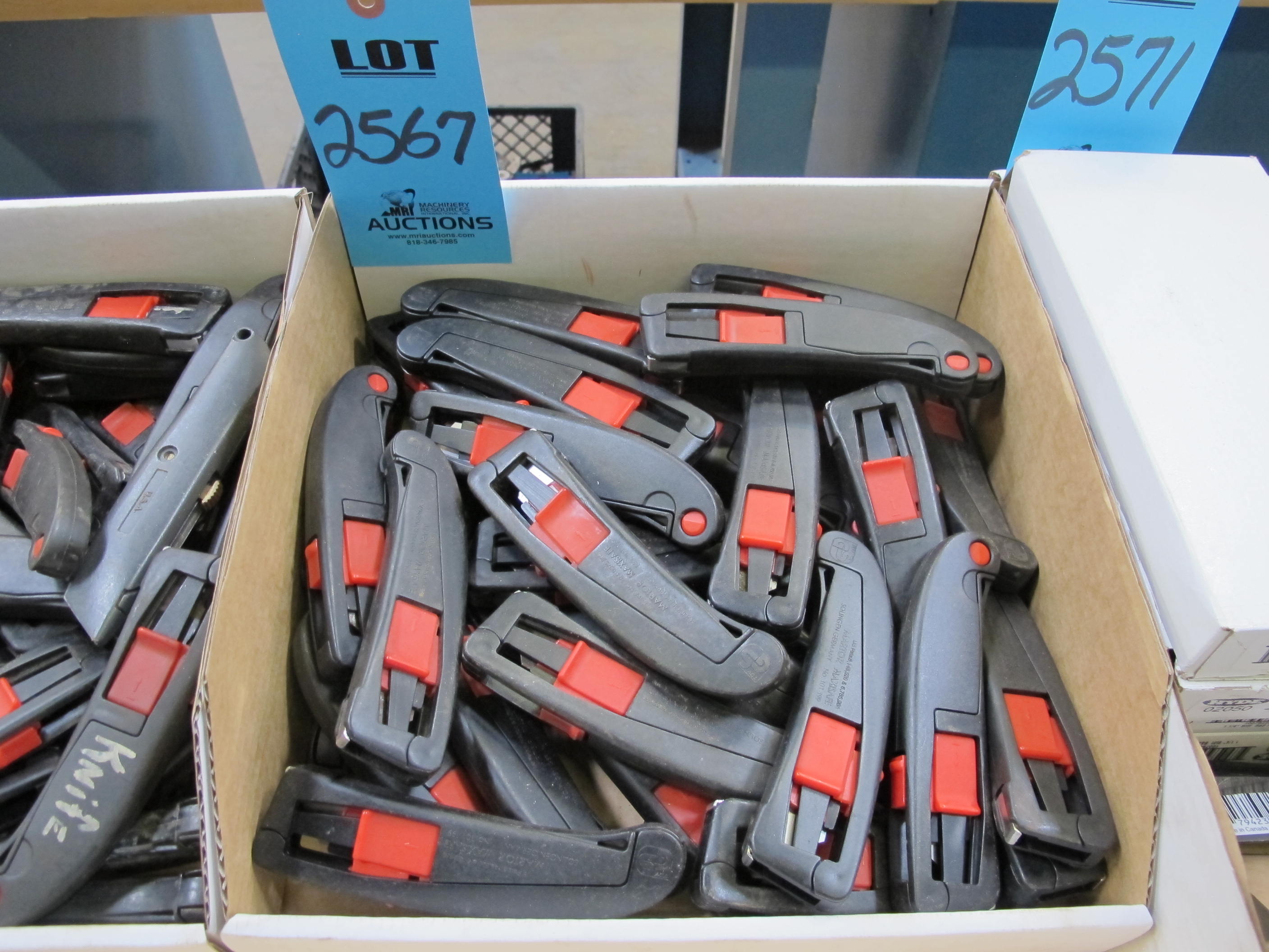 MORTOR MAXISAFE BOX CUTTERS, MODEL NUMBER 101-806-2567