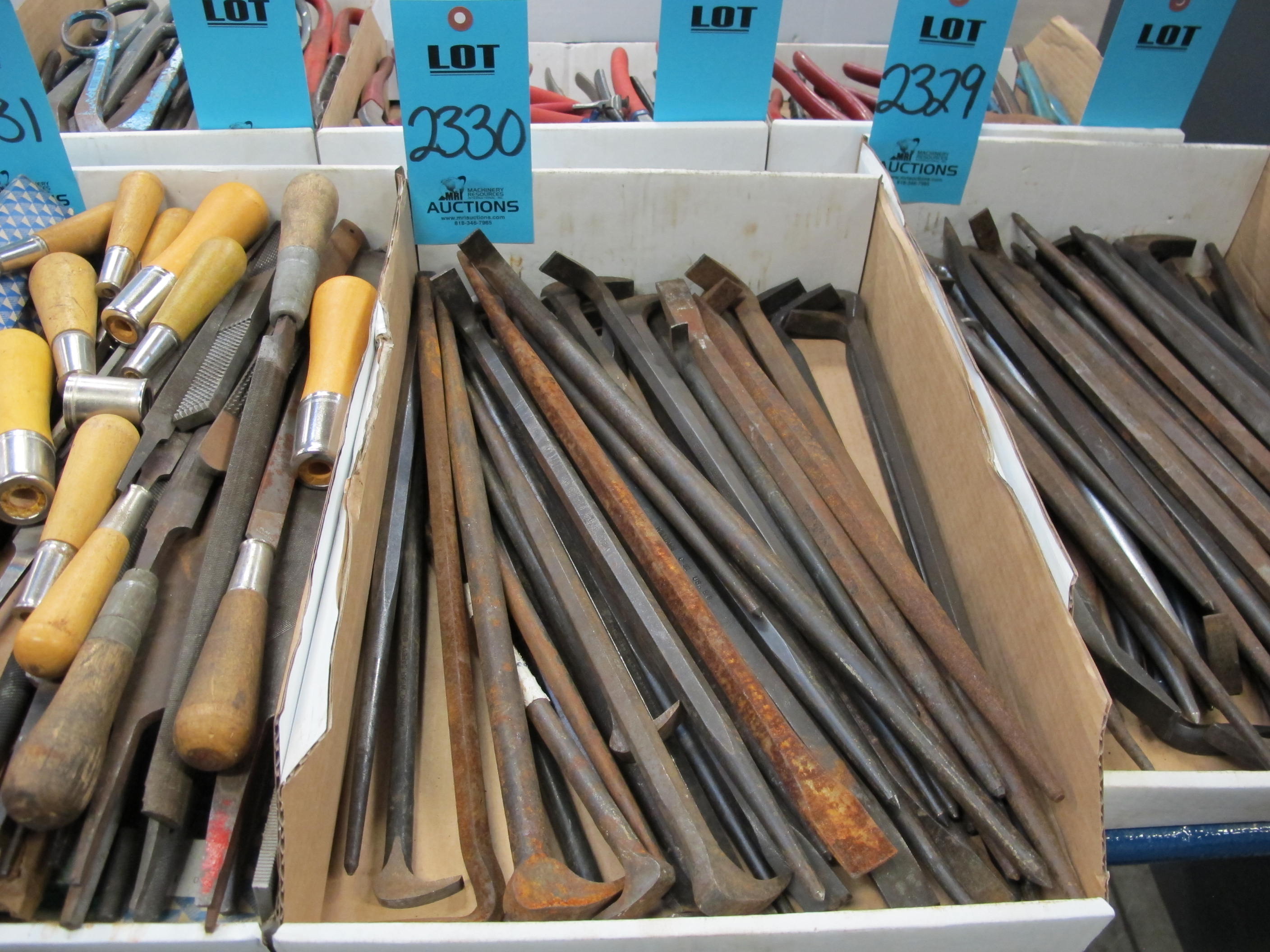 MISC. PICKS AND PRYBARS, VARIED SIZES-2330