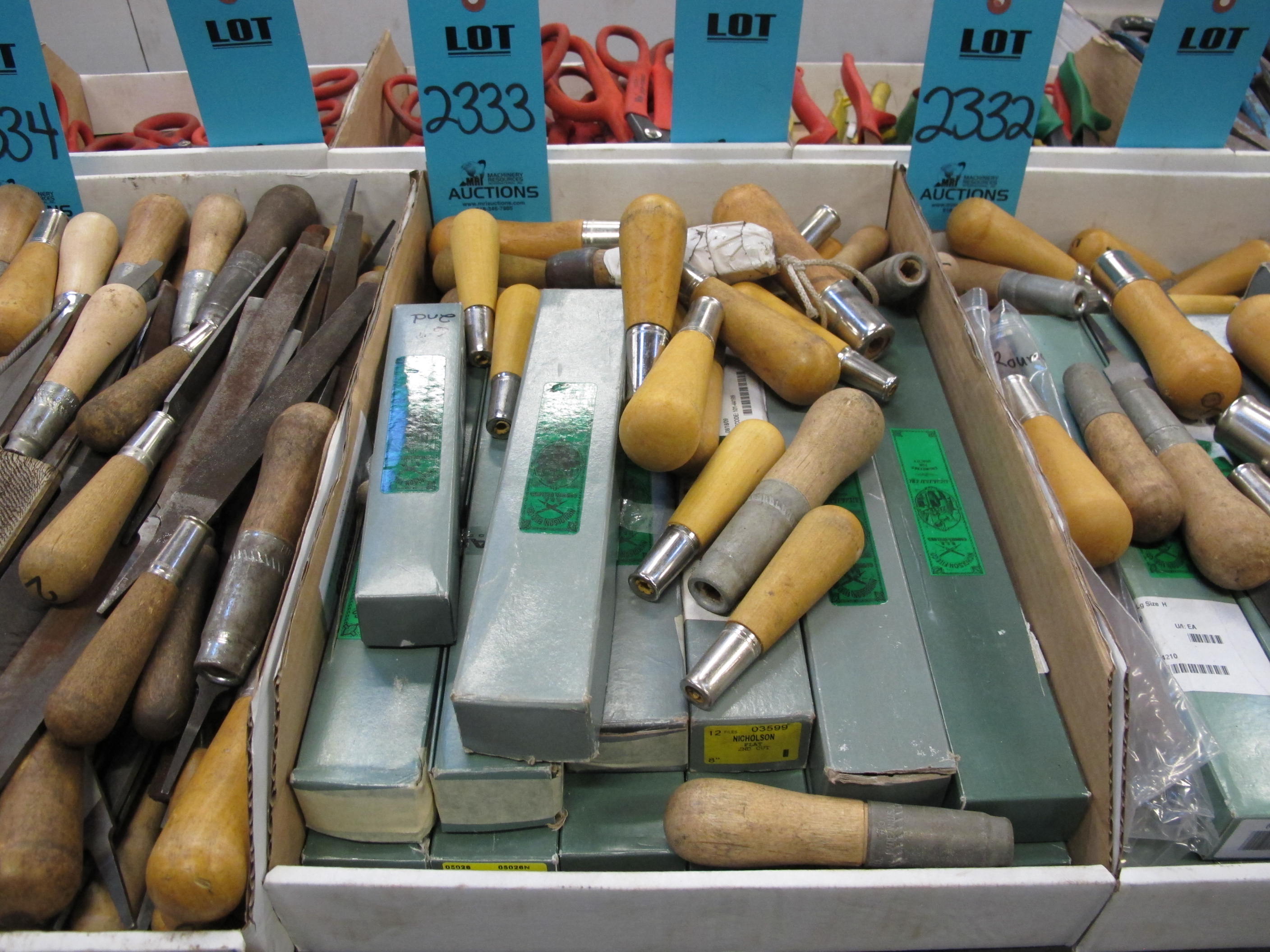 MISC. BASTARD, RAT TAIL, AND SQUARE FILES AND FILE HANDLES, ETC.-2333