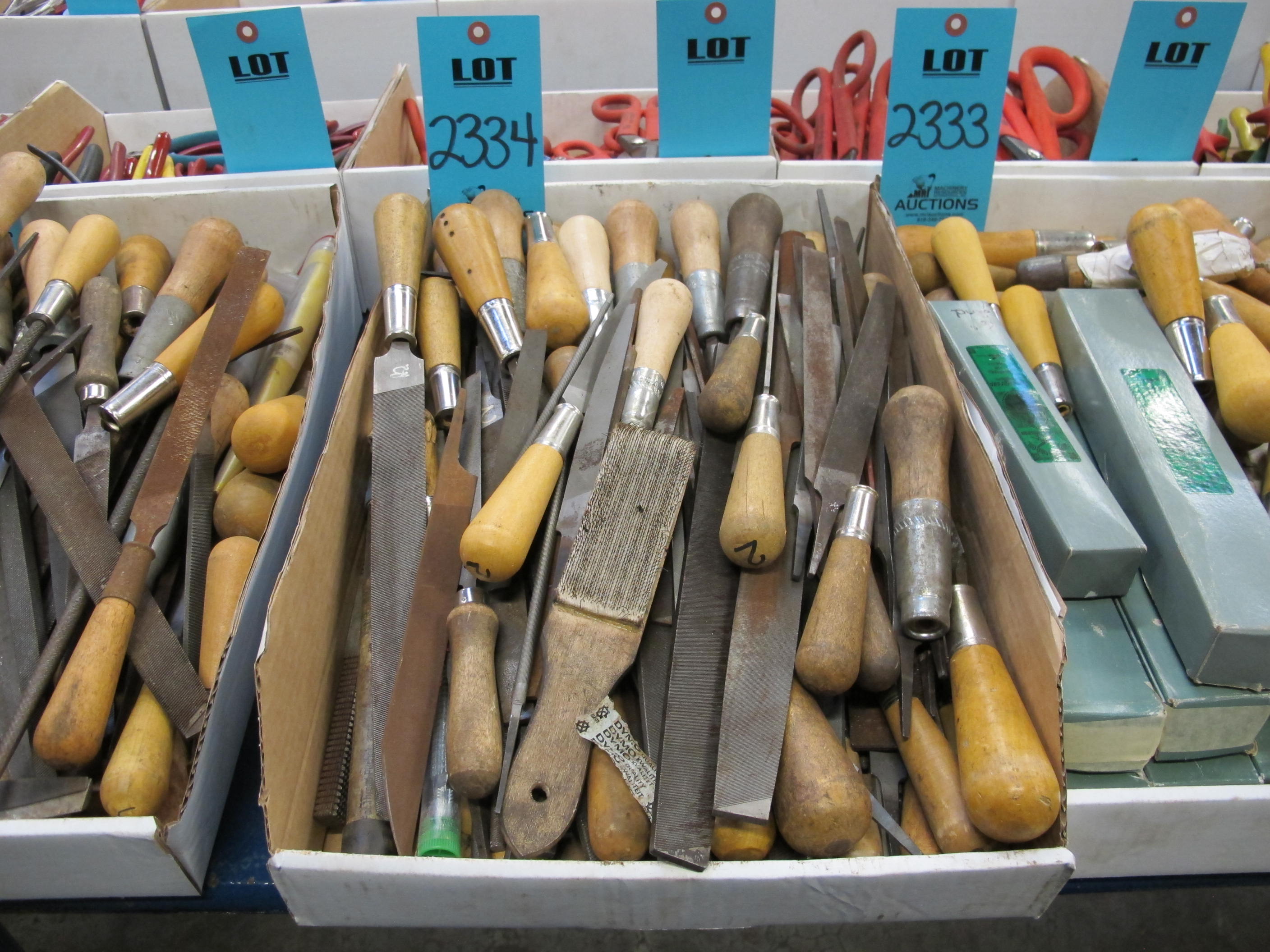 MISC. BASTARD, RAT TAIL, AND SQUARE FILES AND FILE HANDLES, ETC.-2334