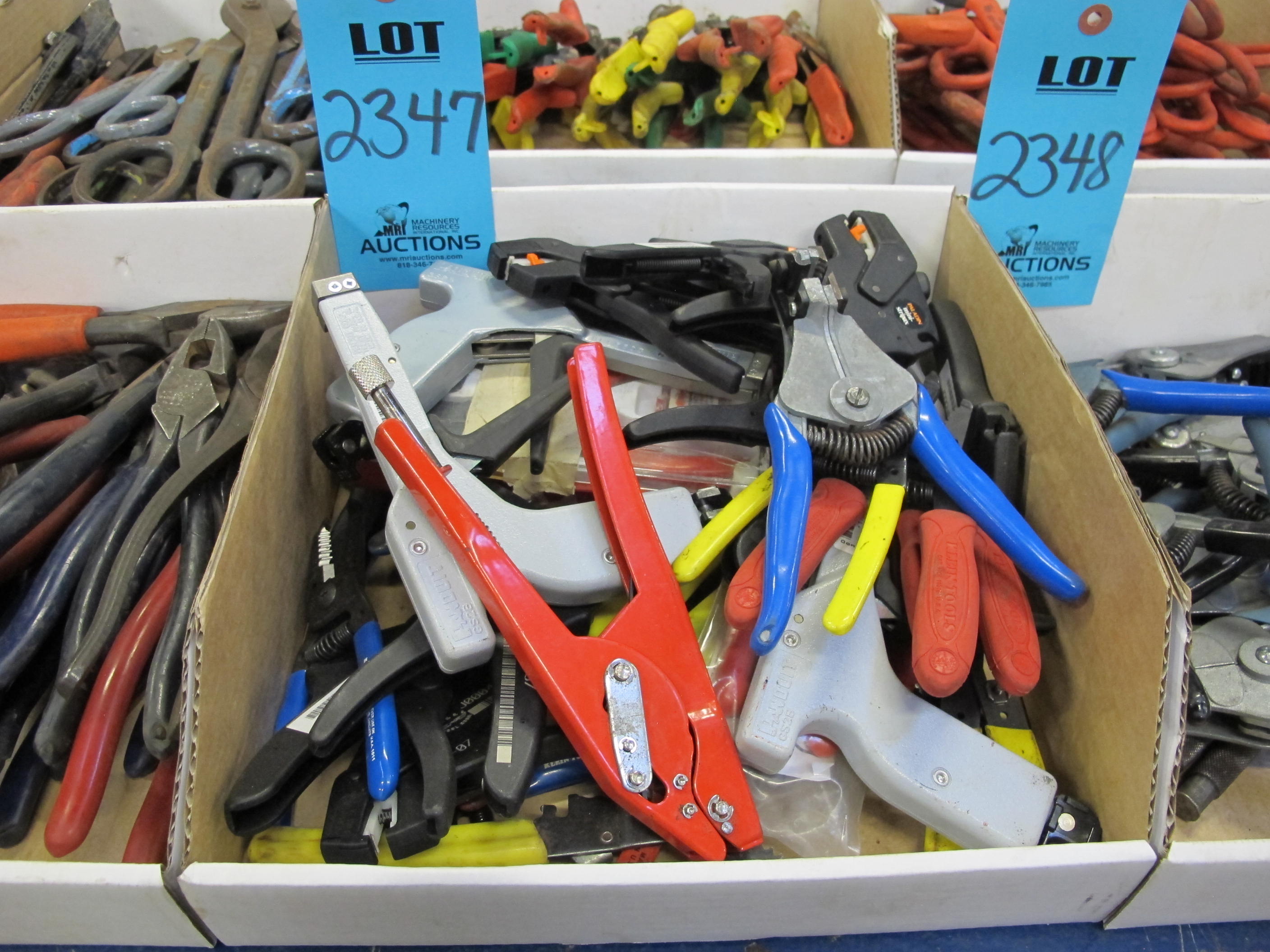 LOT TO INCLUDE: MISC. AUTOMATIC WIRE STRIPPERS, AND ZIP TIE TOOLS-2347