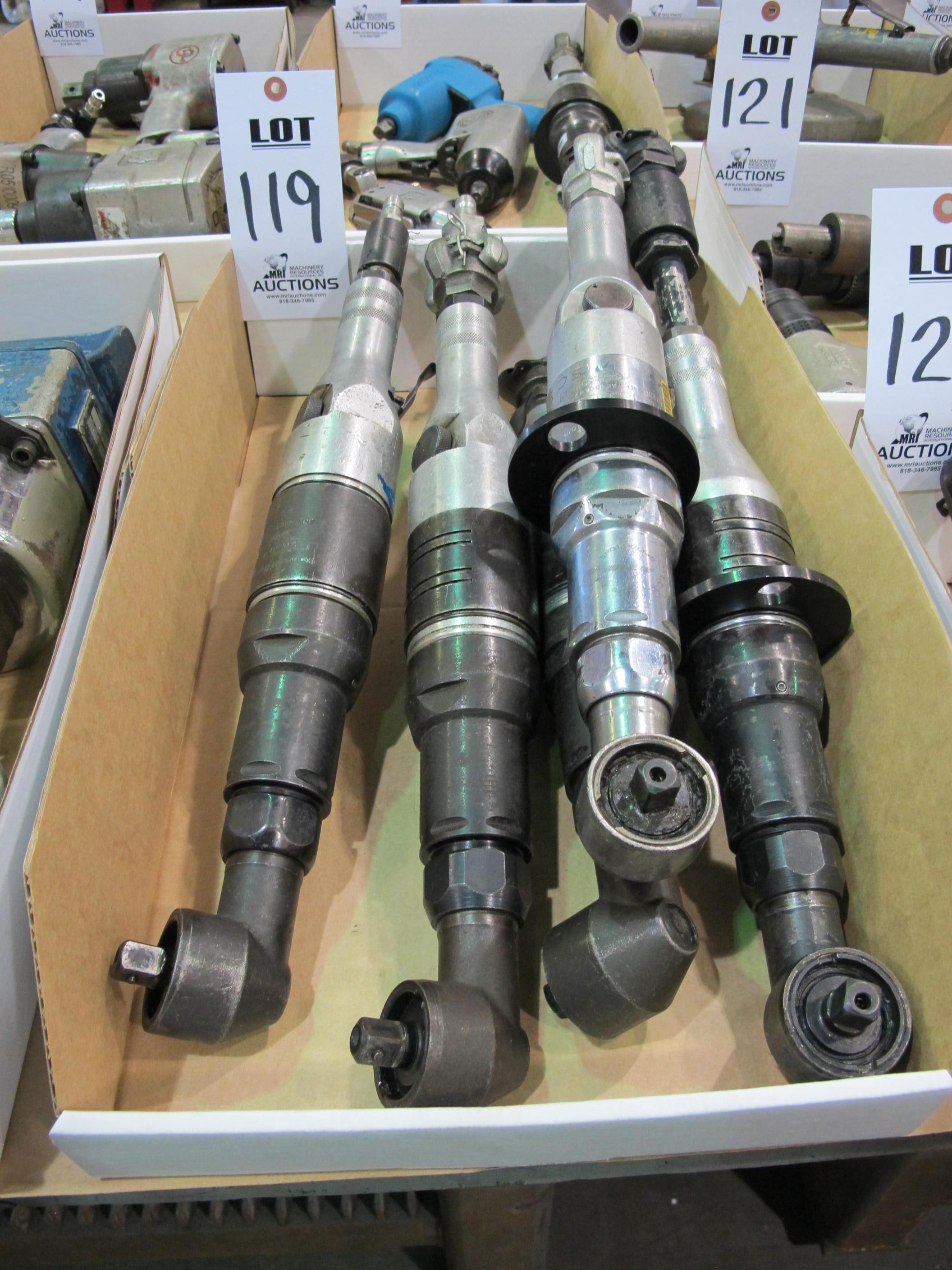 LOT (5) ASST'D PNEUMATIC ANGLE IMPACT WRENCHES (T-10) LOADING & HANDLING FEE $10-119