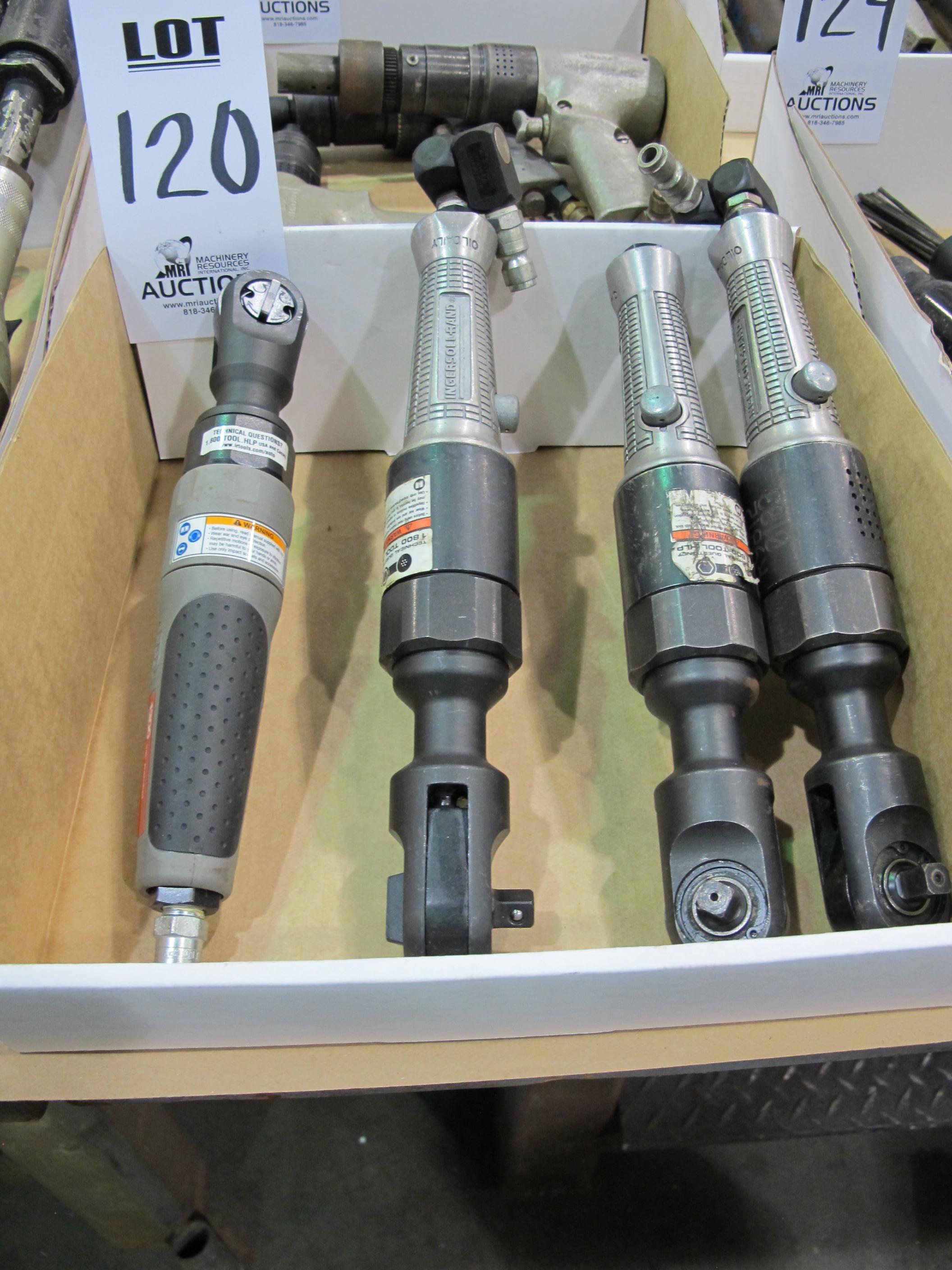 LOT (4) ASST'D PNEUMATIC ANGLE IMPACT WRENCHES (T-10) LOADING & HANDLING FEE $10-120