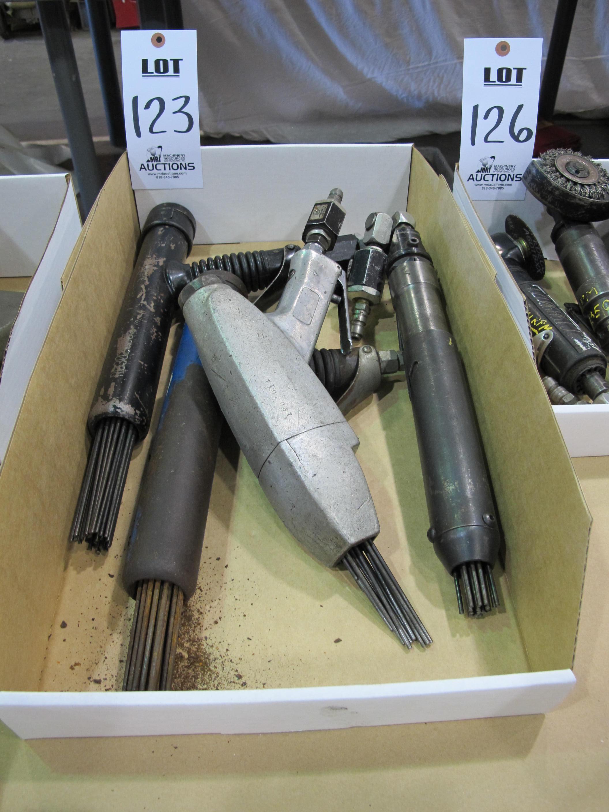 LOT (4) ASST'D PNEUMATIC NEEDLE GUNS (T-10) LOADING & HANDLING FEE $10-123