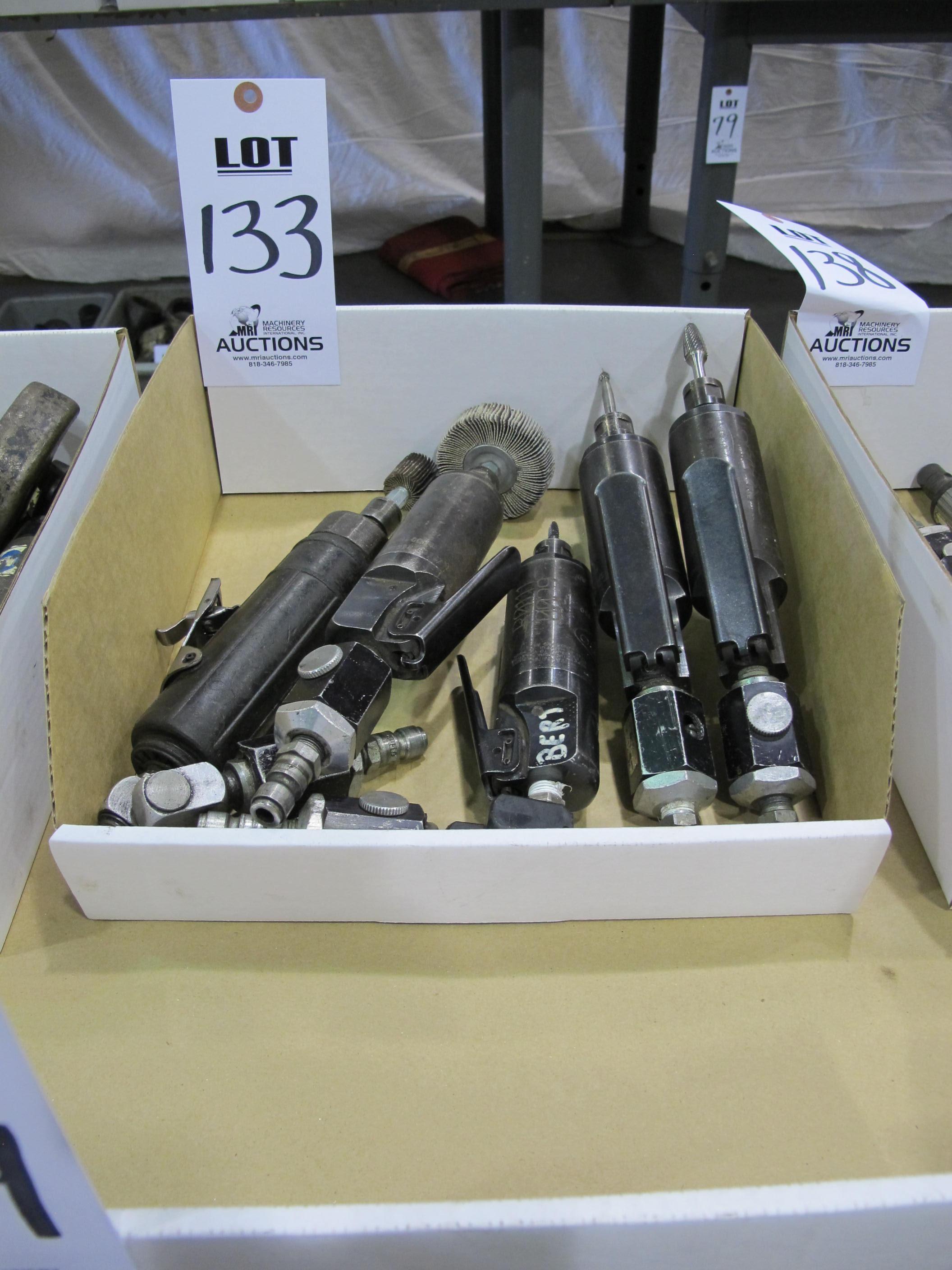 LOT (5) ASST'D PNEUMATIC DIE GRINDERS (T-10) LOADING & HANDLING FEE $10-133