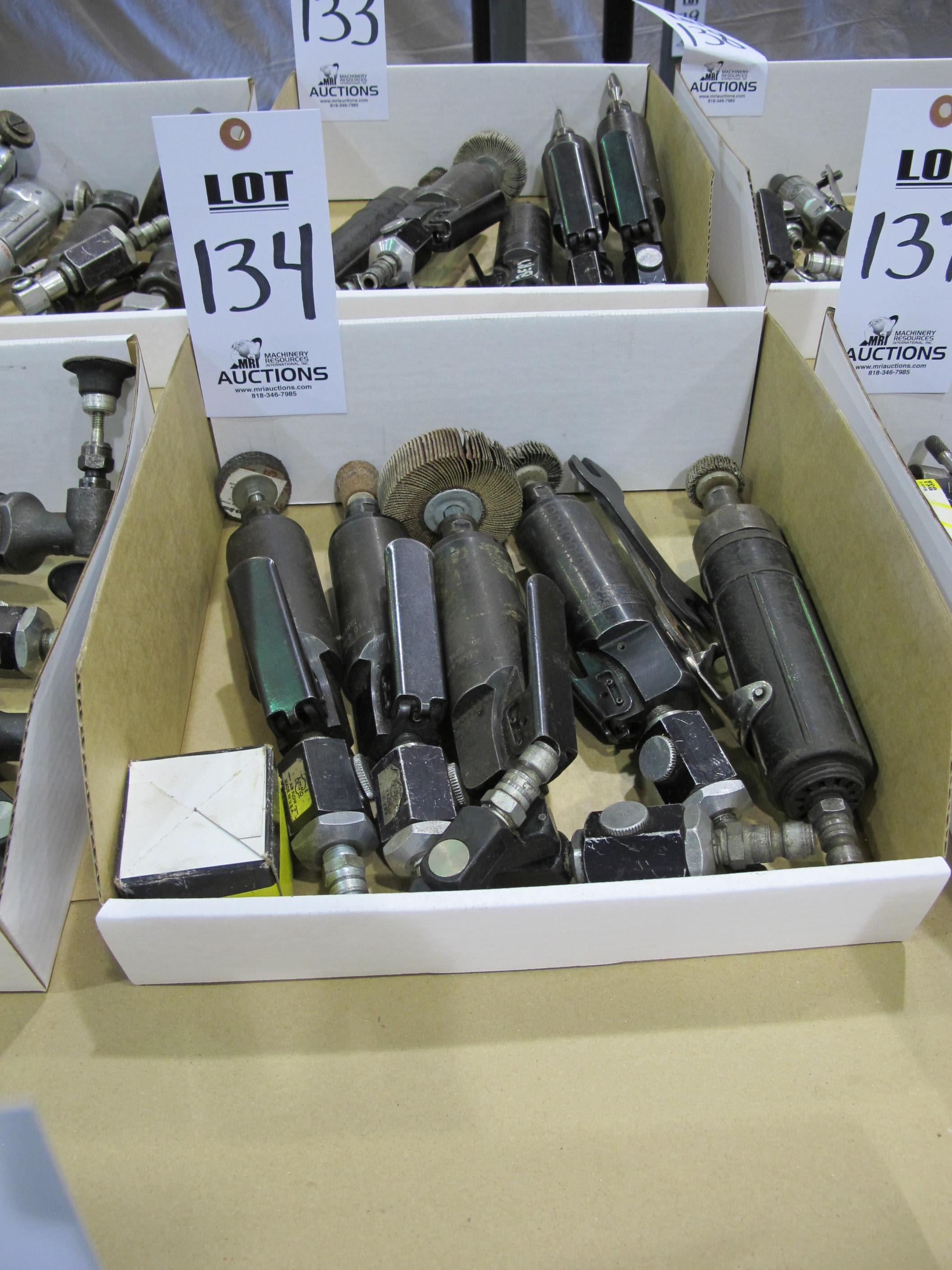 LOT (5) ASST'D PNEUMATIC DIE GRINDERS (T-10) LOADING & HANDLING FEE $10-134