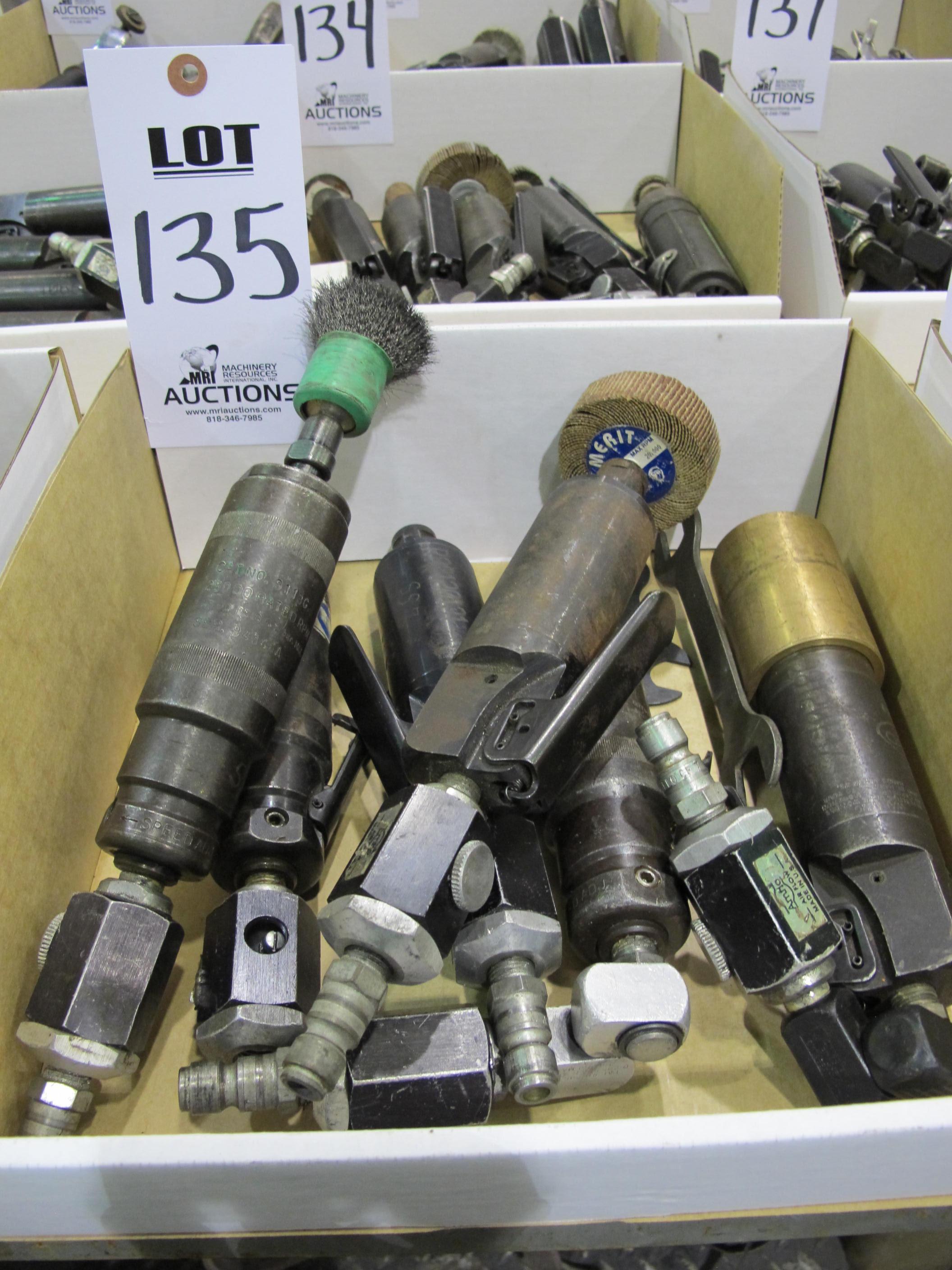 LOT (6) ASST'D PNEUMATIC DIE GRINDERS (T-10) LOADING & HANDLING FEE $10-135