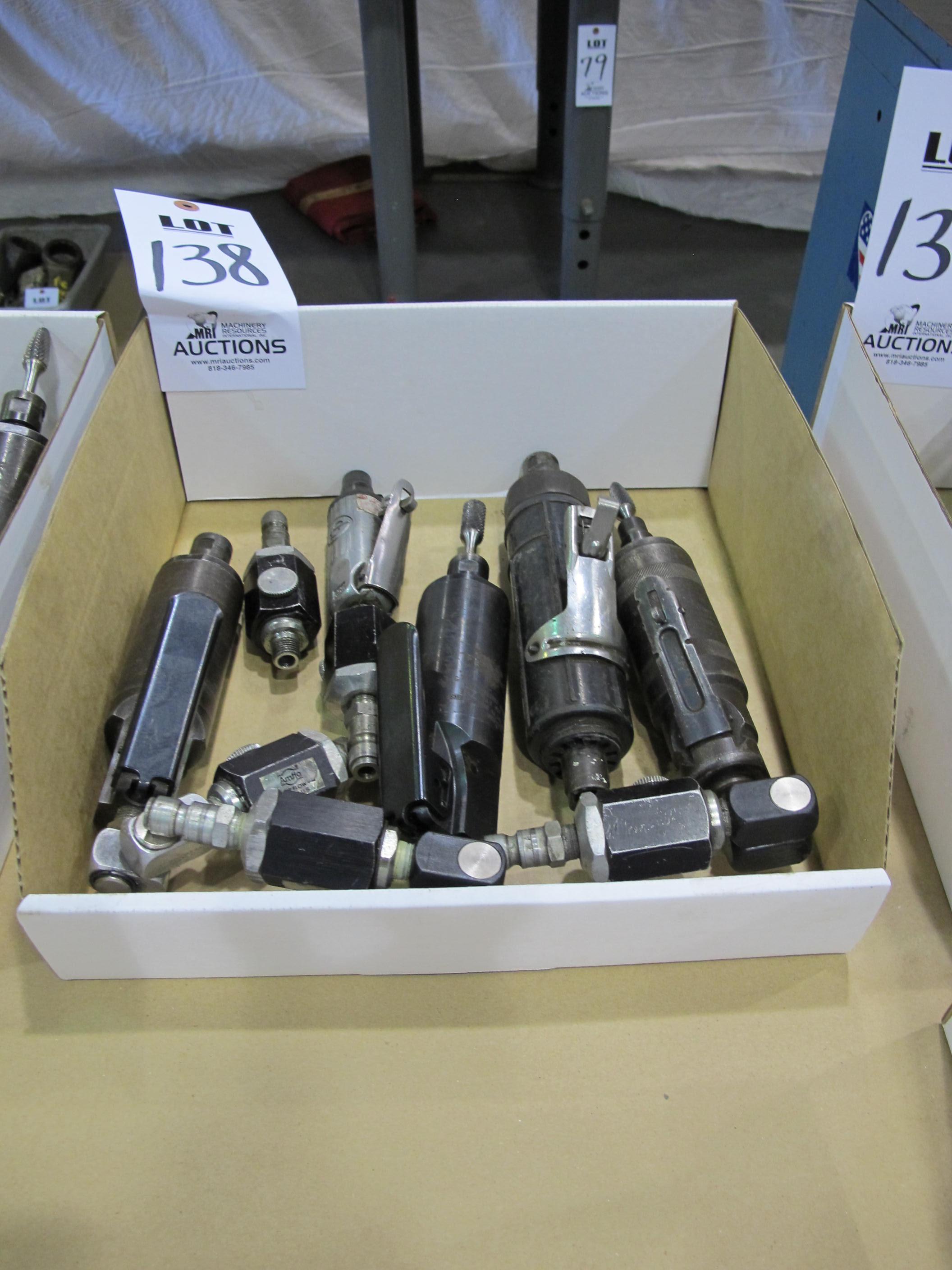 LOT (5) ASST'D PNEUMATIC DIE GRINDERS (T-10) LOADING & HANDLING FEE $10-138